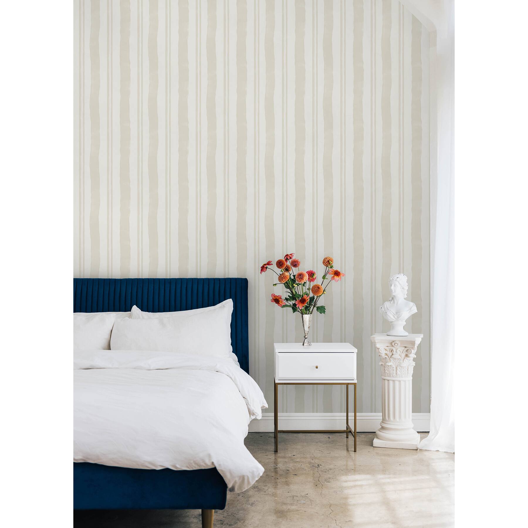 RoomMates Mr. Kate Winston Watercolor Stripe Peel &#x26; Stick Wallpaper