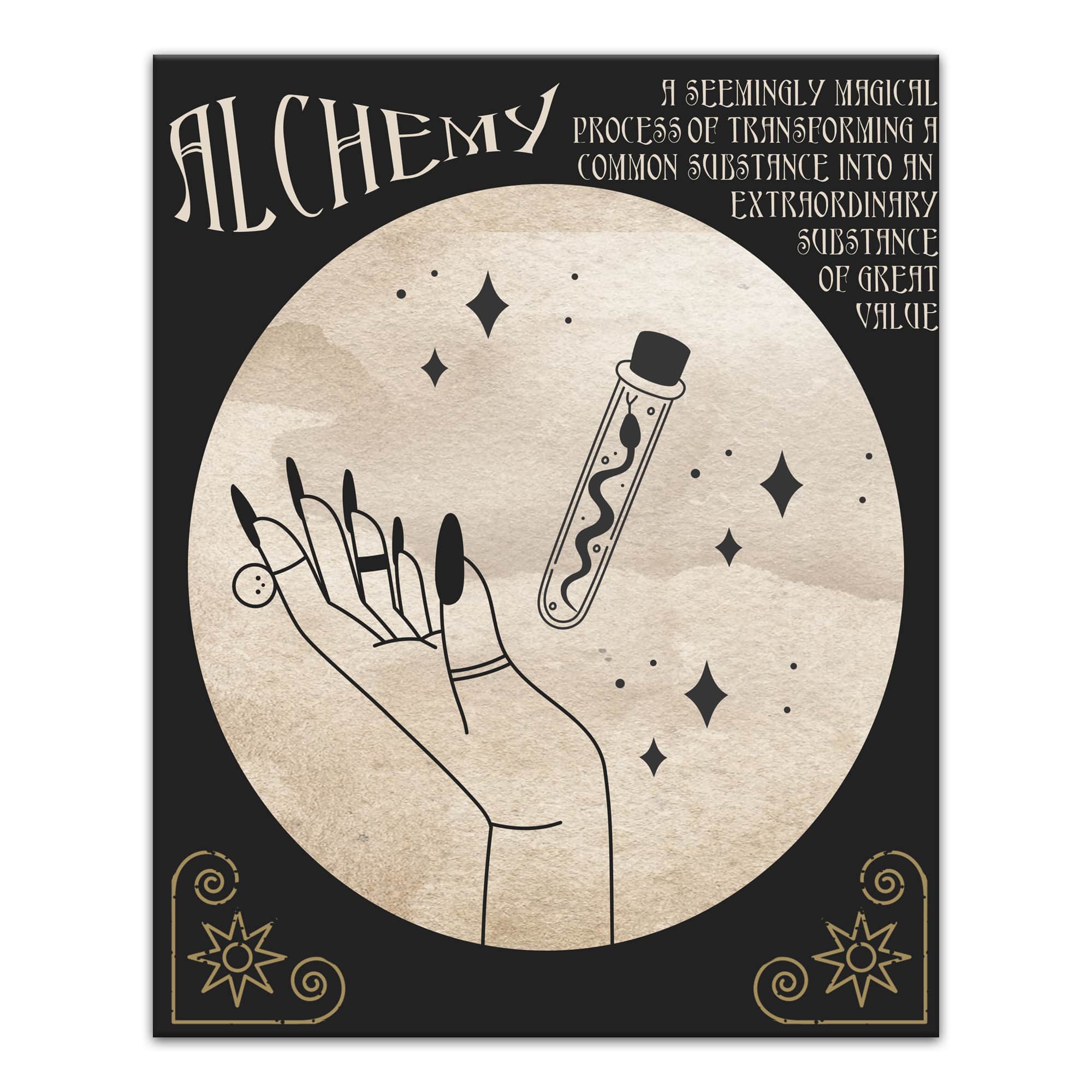 Alchemy Hand Potion 8 16&#x22; x 20&#x22; Canvas Wall Art