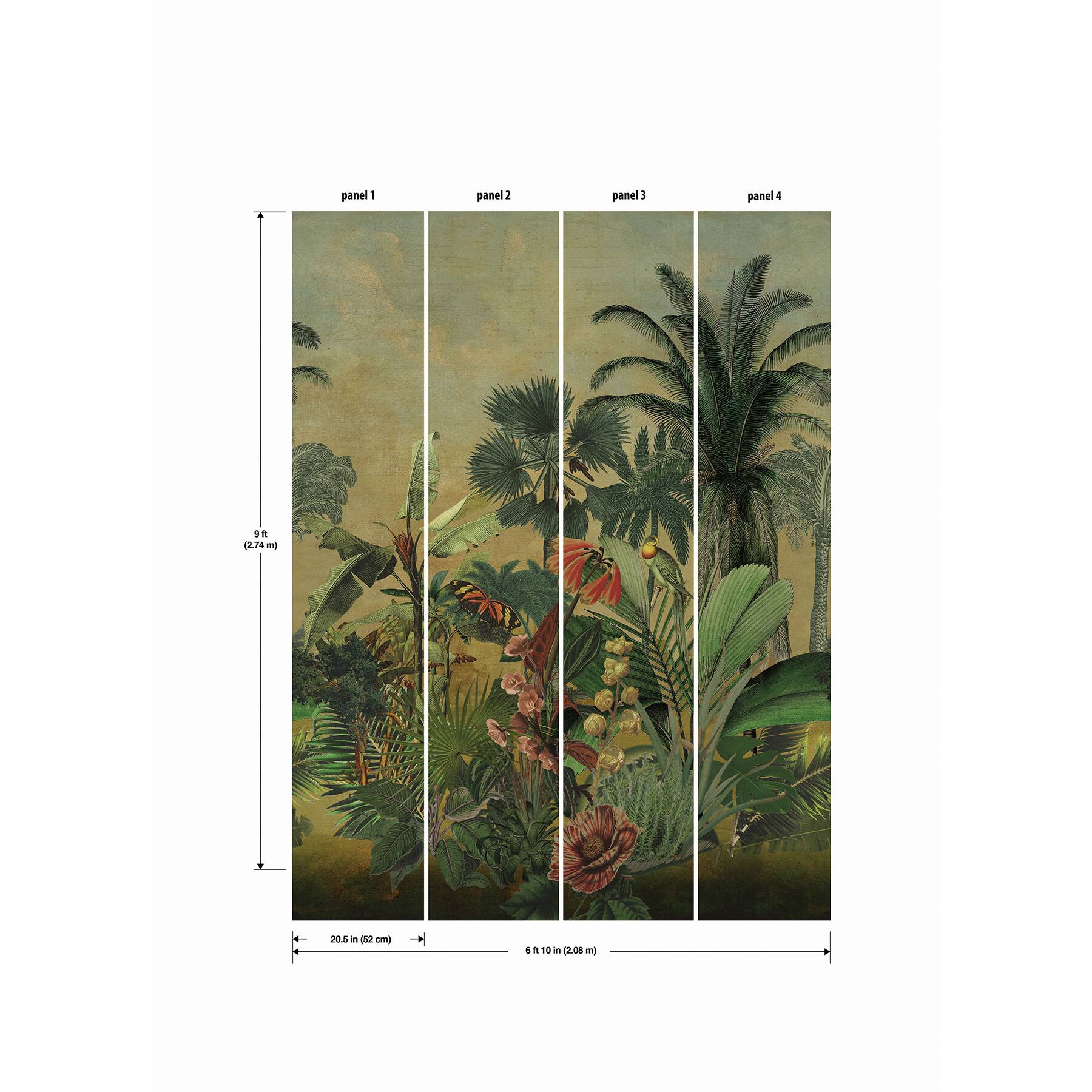 Mr. Kate Hilo Tropical Island Tapestry Peel & Stick Mural
