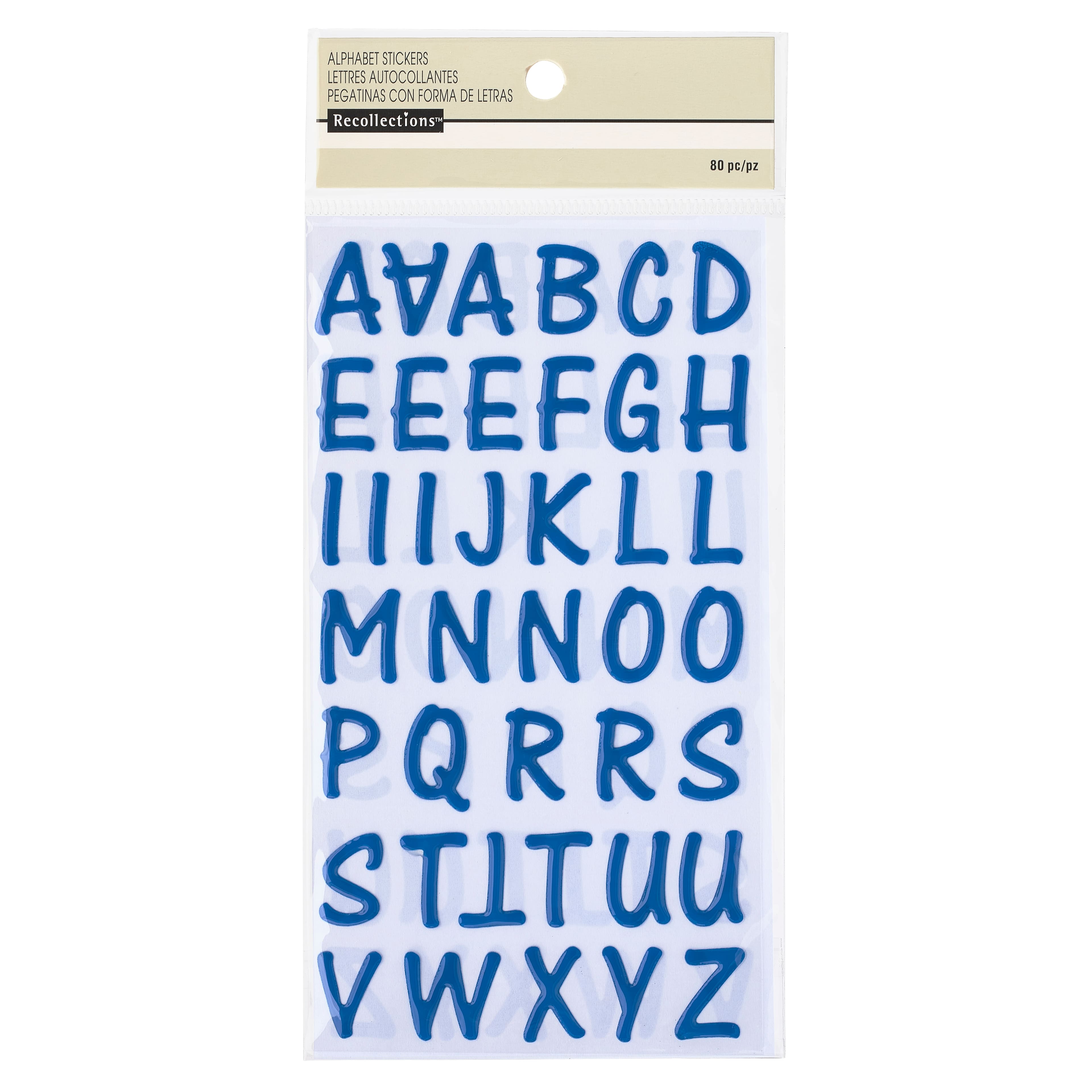 Blue Epoxy Alphabet Stickers by Recollections™