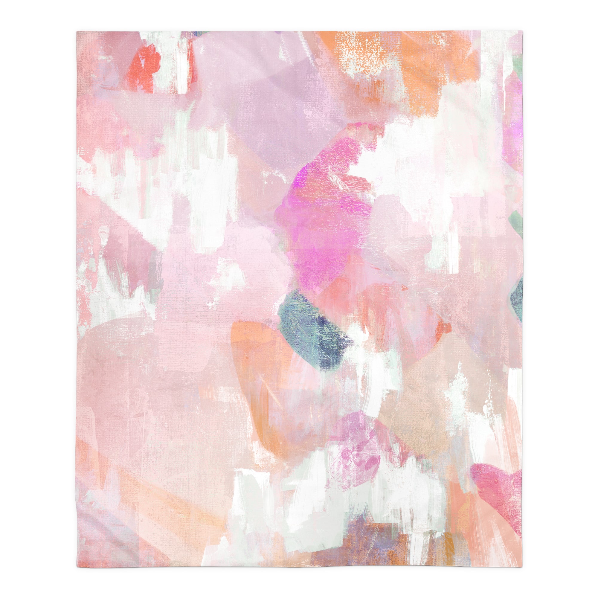 Funky Blush Misc. 50" x 60" Coral Fleece Blanket