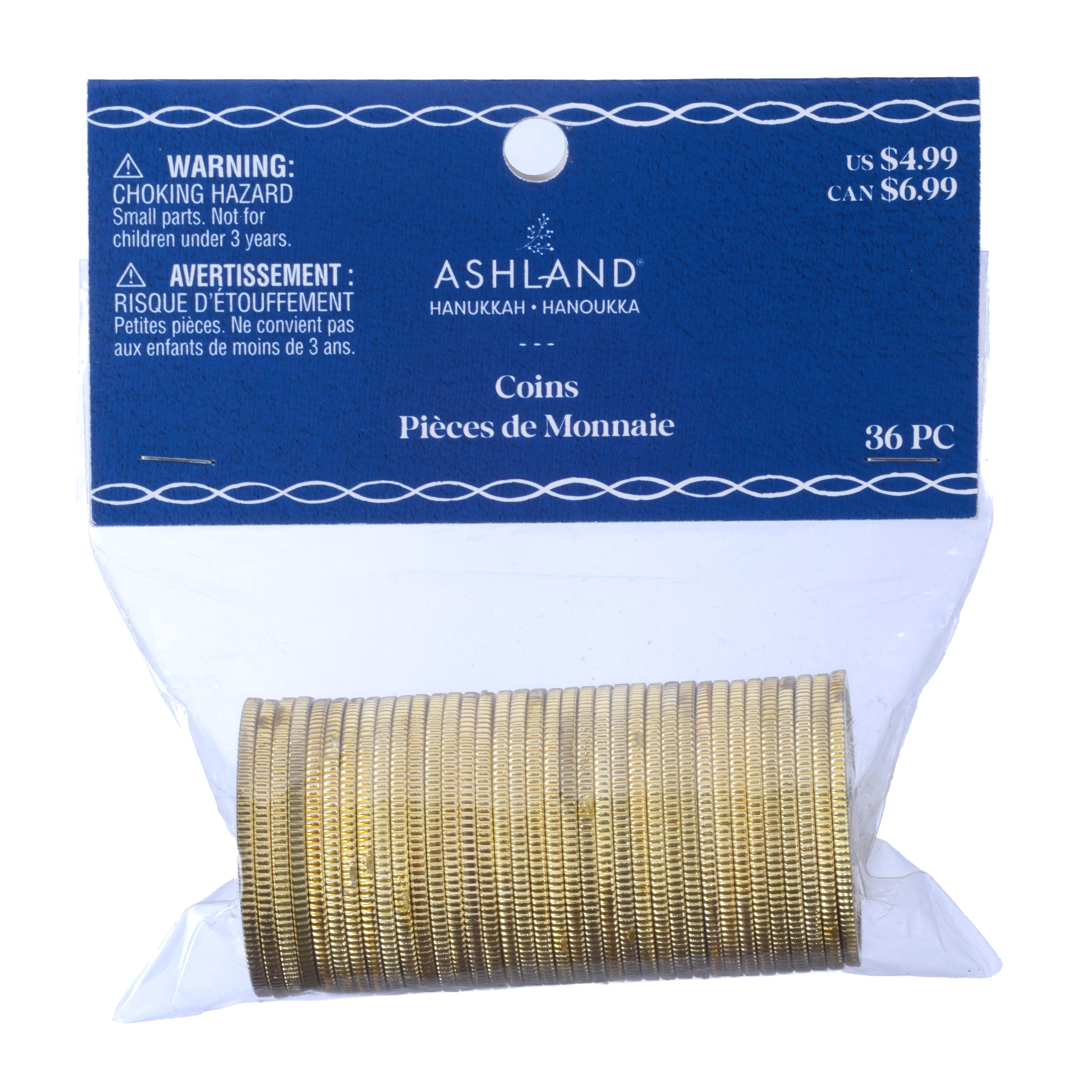 Gold Hanukkah Coins, 36ct. by Ashland&#xAE;