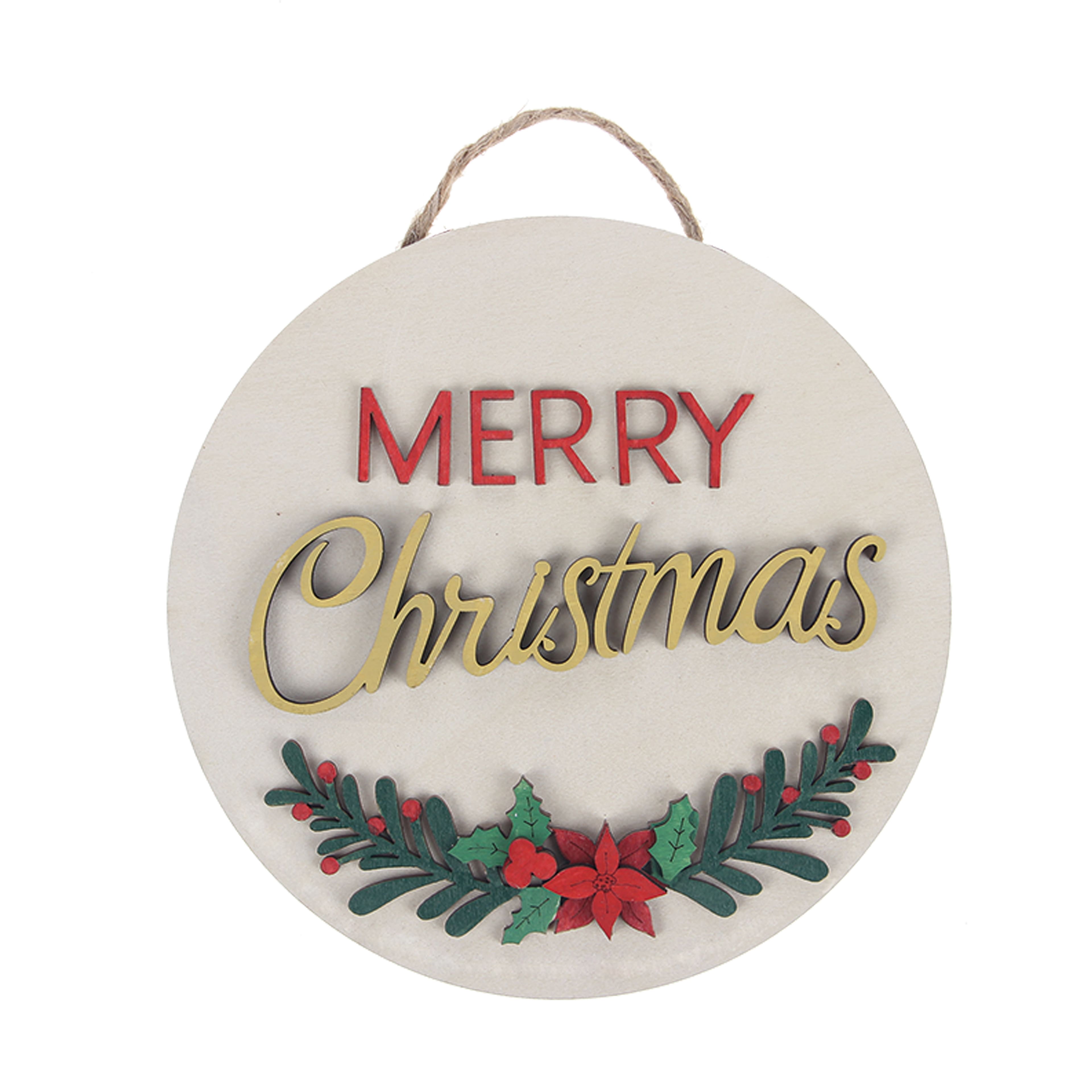6&#x22; Merry Christmas DIY Wood D&#xE9;cor Kit by Make Market&#xAE;