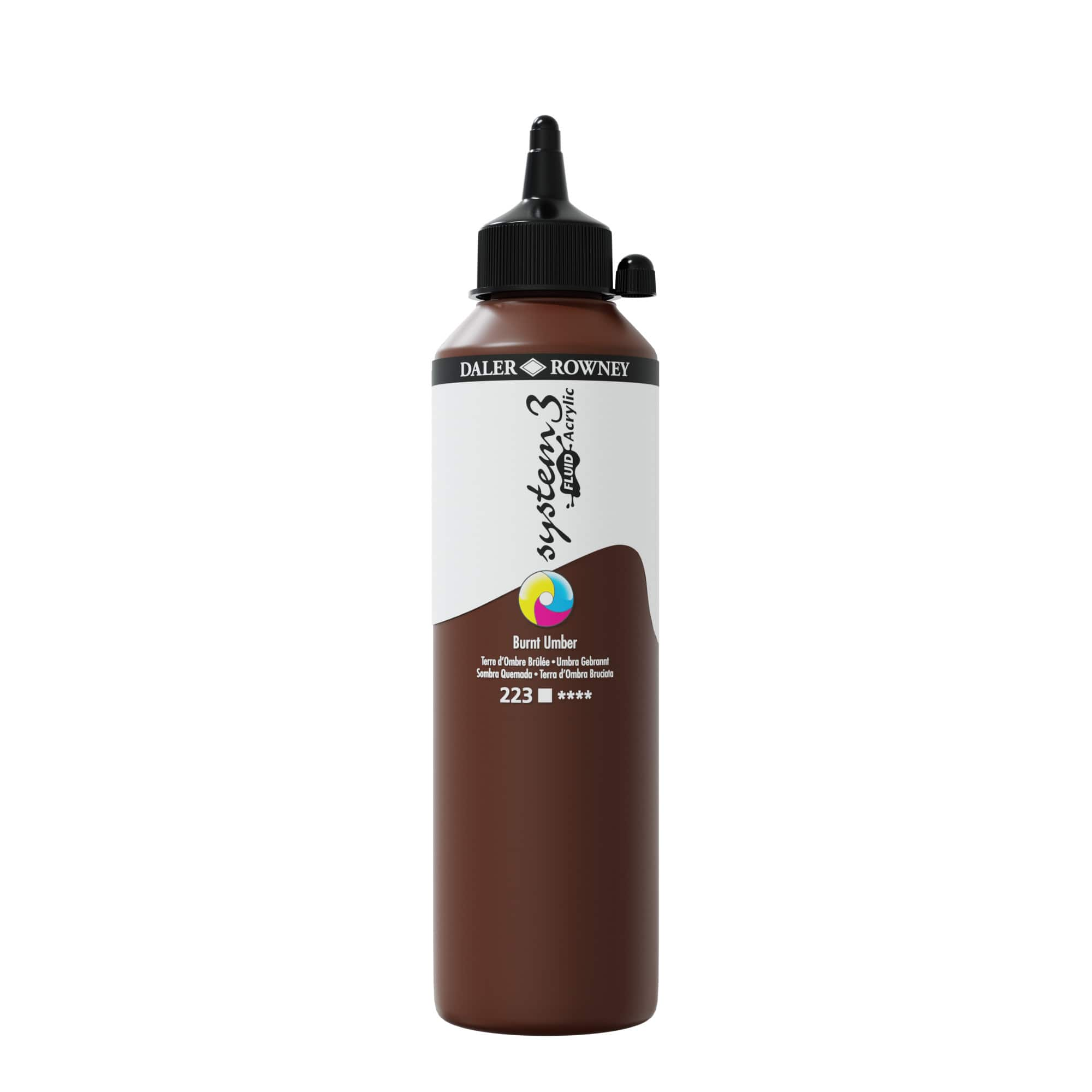 Daler-Rowney&#xAE; System 3 Fluid Acrylic, 500mL