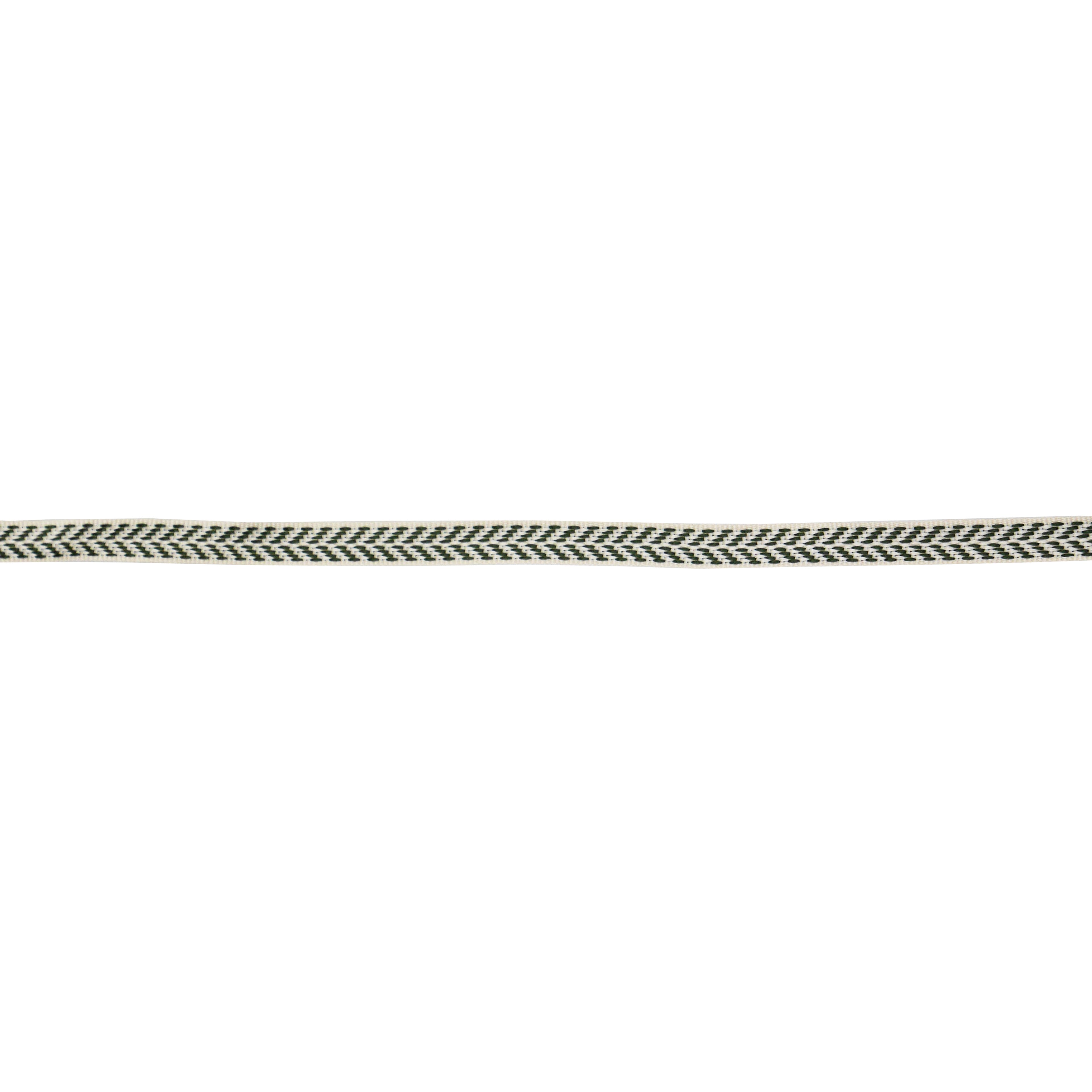 3/8&#x22; x 30ft. Green Herringbone Ribbon by Celebrate It&#xAE;