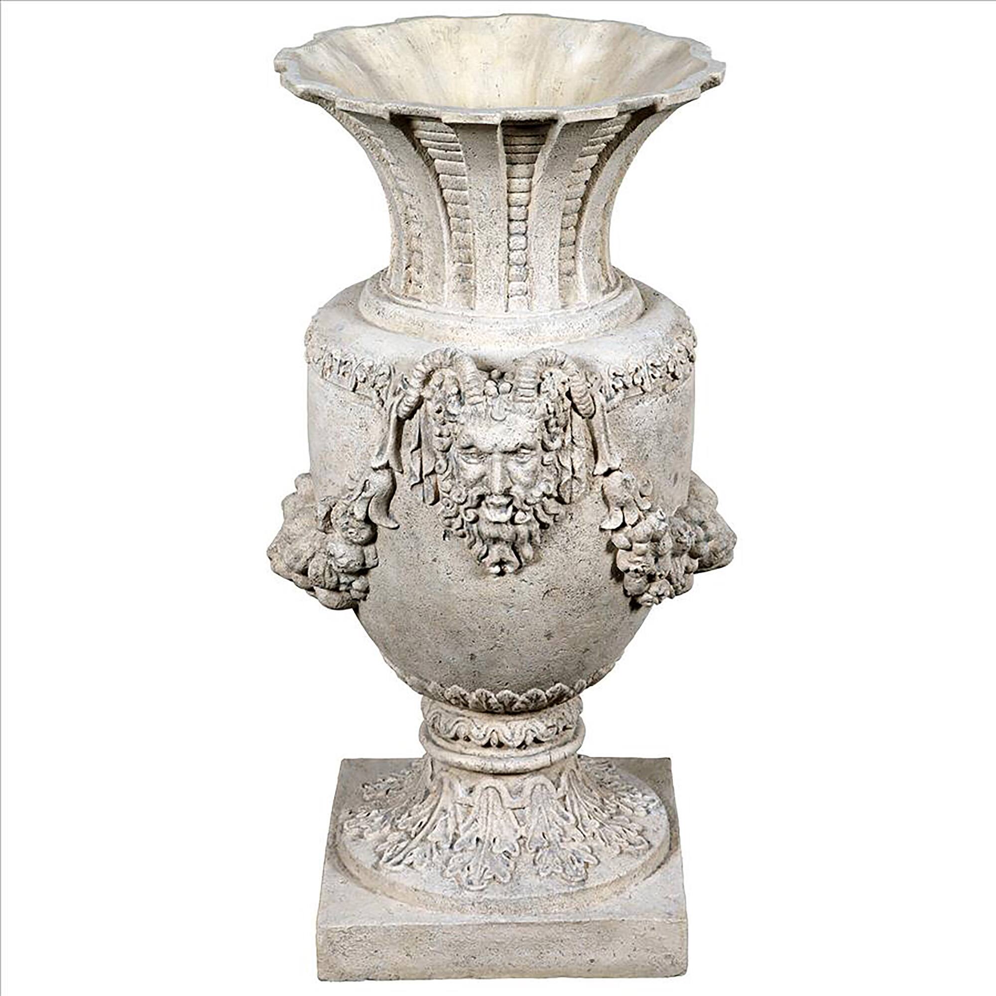 Design Toscano 34.5" The Greek Pan of Olympus Architectural Garden Urn
