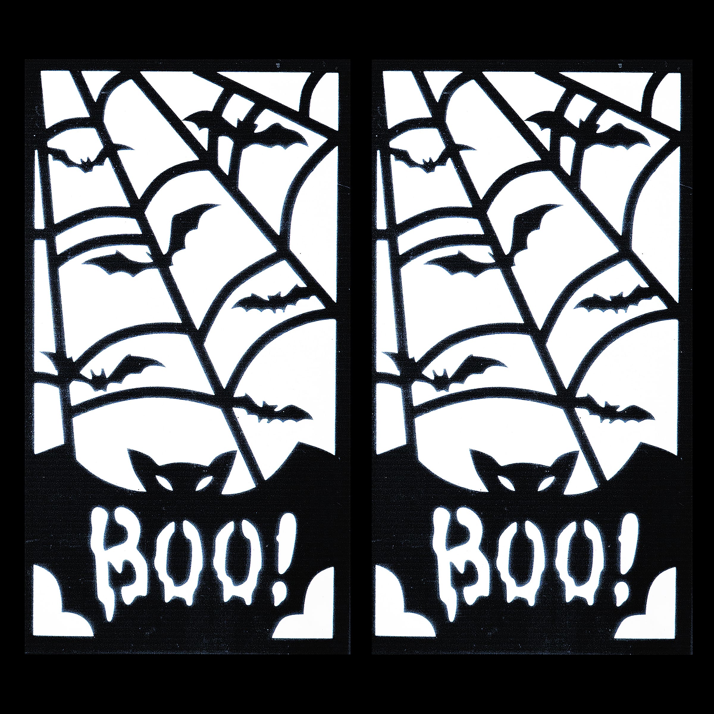 16&#x22; Black Halloween Bats Lantern