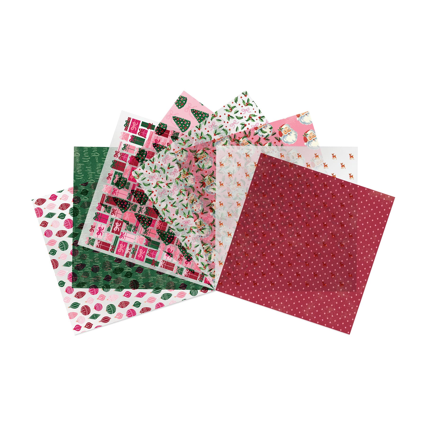 6" x 6" Holly Jolly Vellum Paper Pad, 16 Sheets by Recollections™