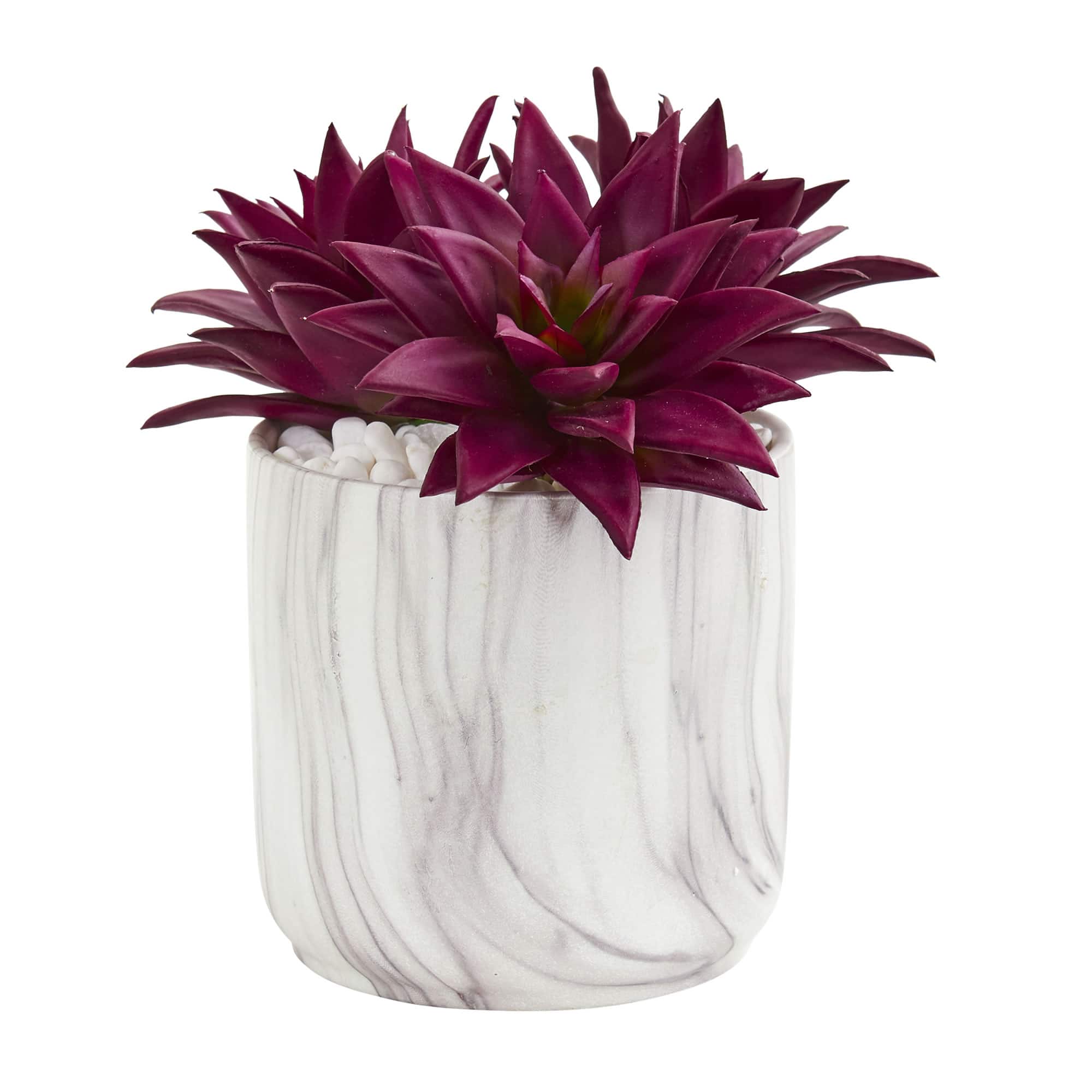 10" Agave Succulent Artificial Plant in Marble Finished Vase Michaels