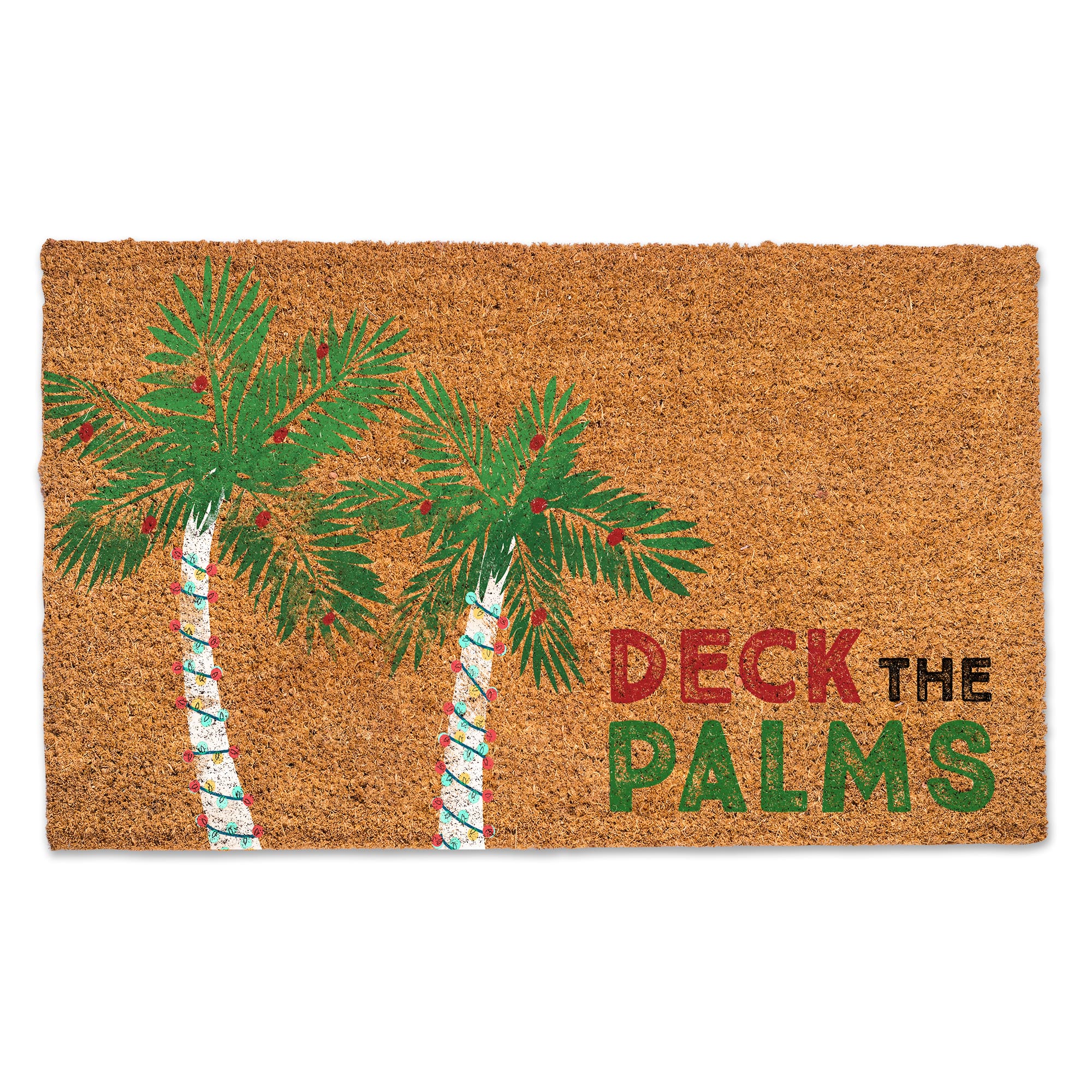 Deck the Palms Door Mat