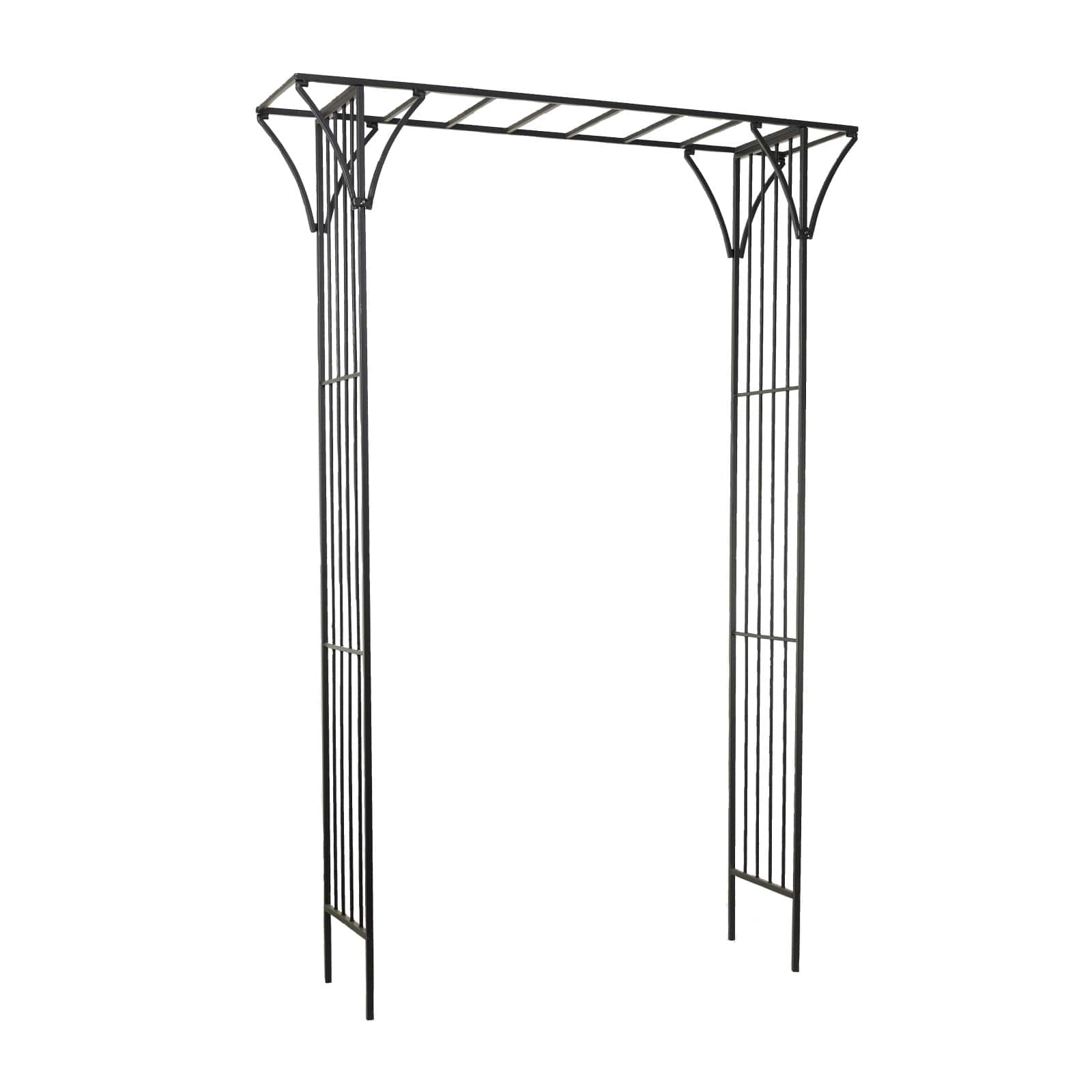 Black Iron Contemporary Garden Arbor, 87