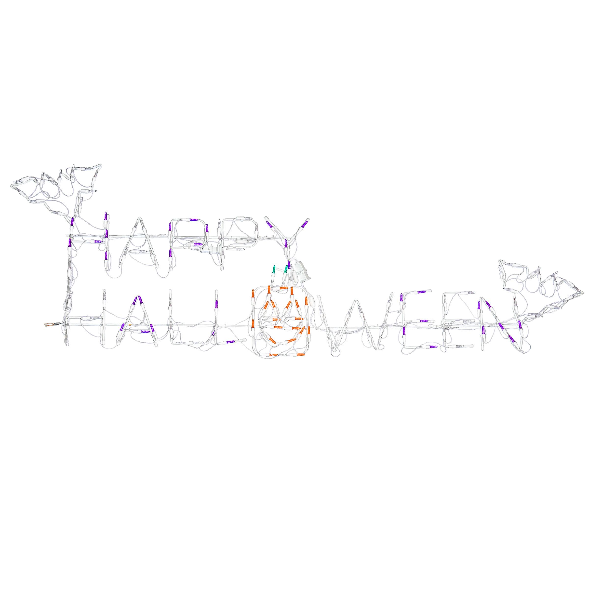 57" Lighted Happy Halloween Sign