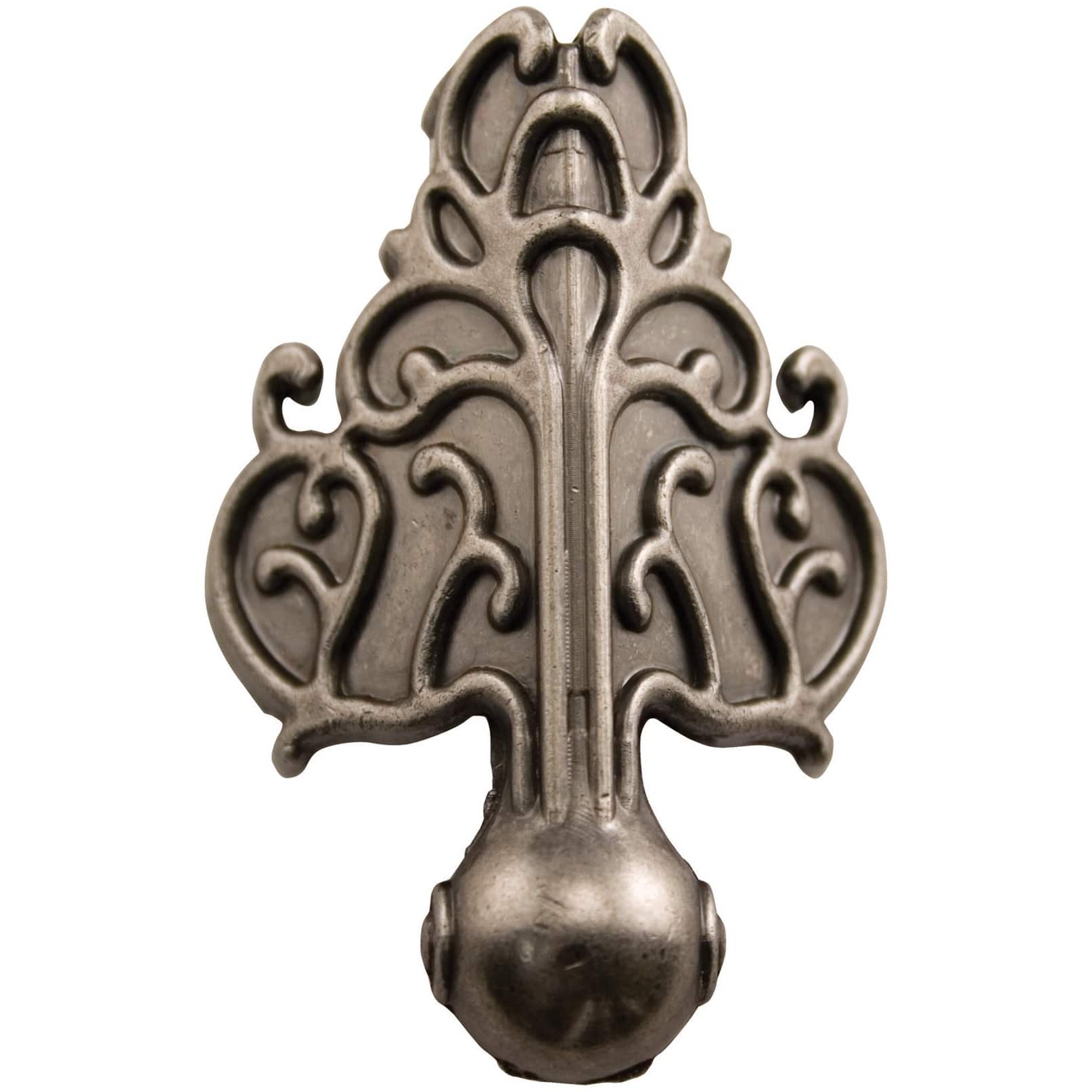 Idea-Ology Metal Foundations Box Feet 1.5"X2" 4/Pkg-Antique Nickel