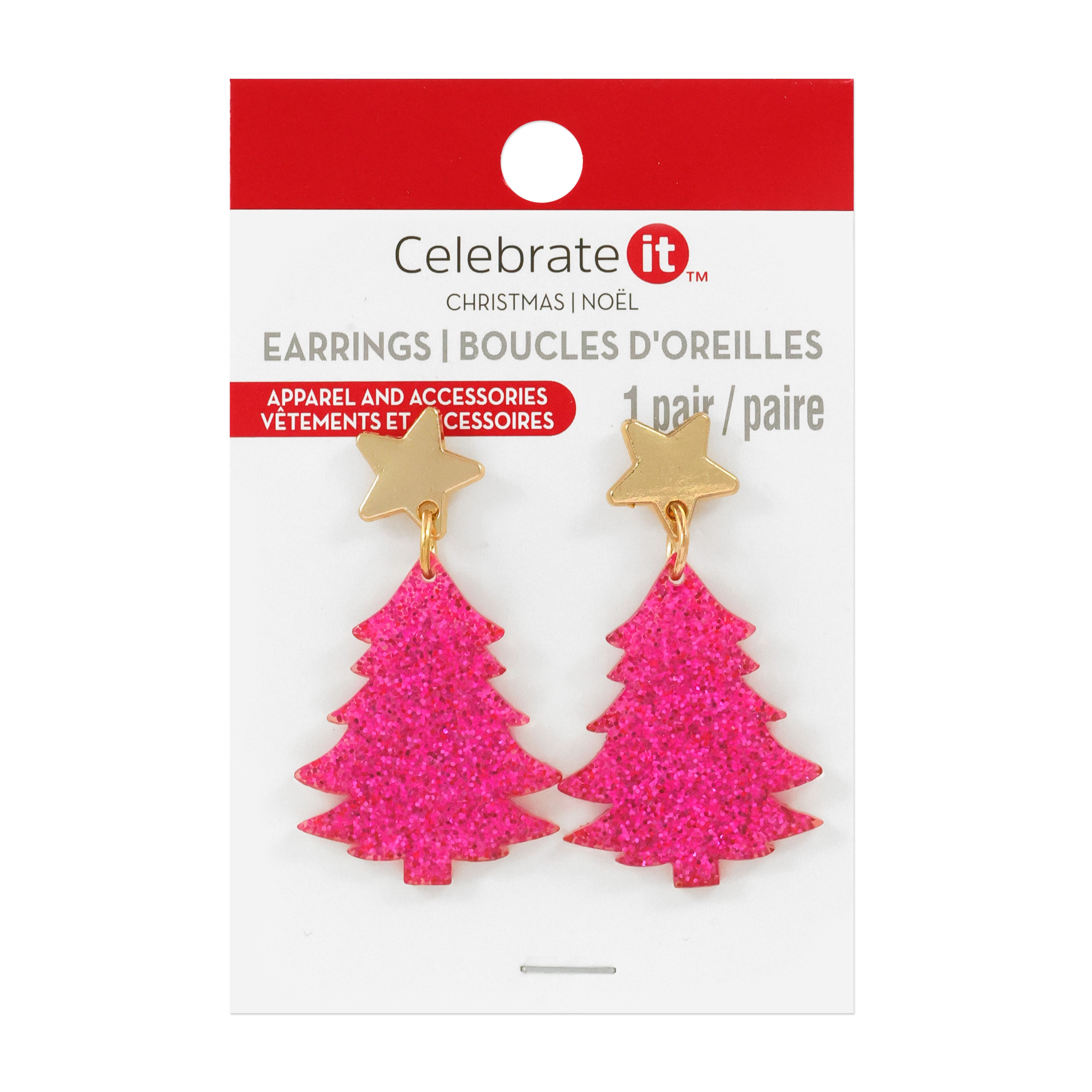 Pink Tree Earrings by Celebrate It™