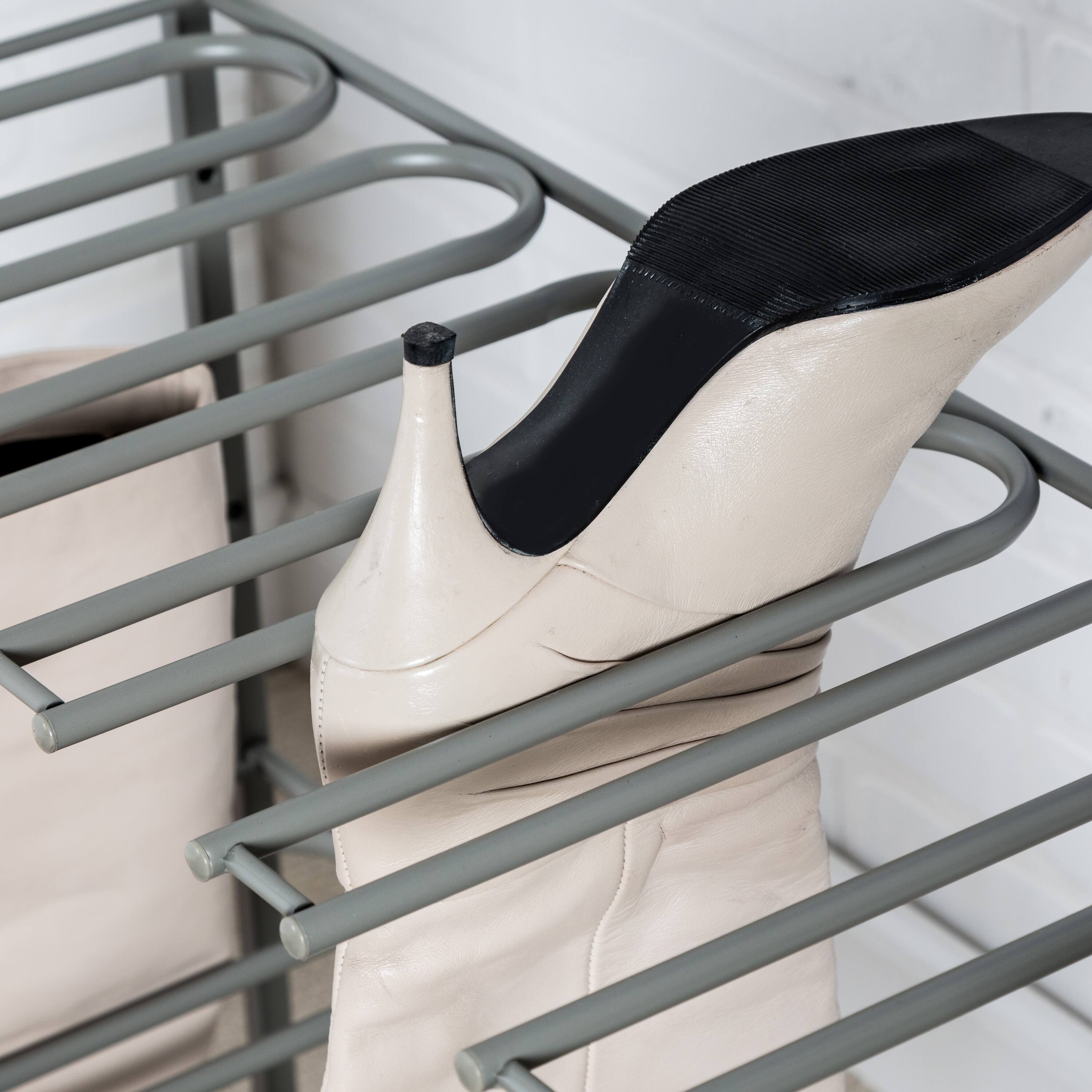 Honey Can Do Silver Hanging Boot Storage and Drying Rack