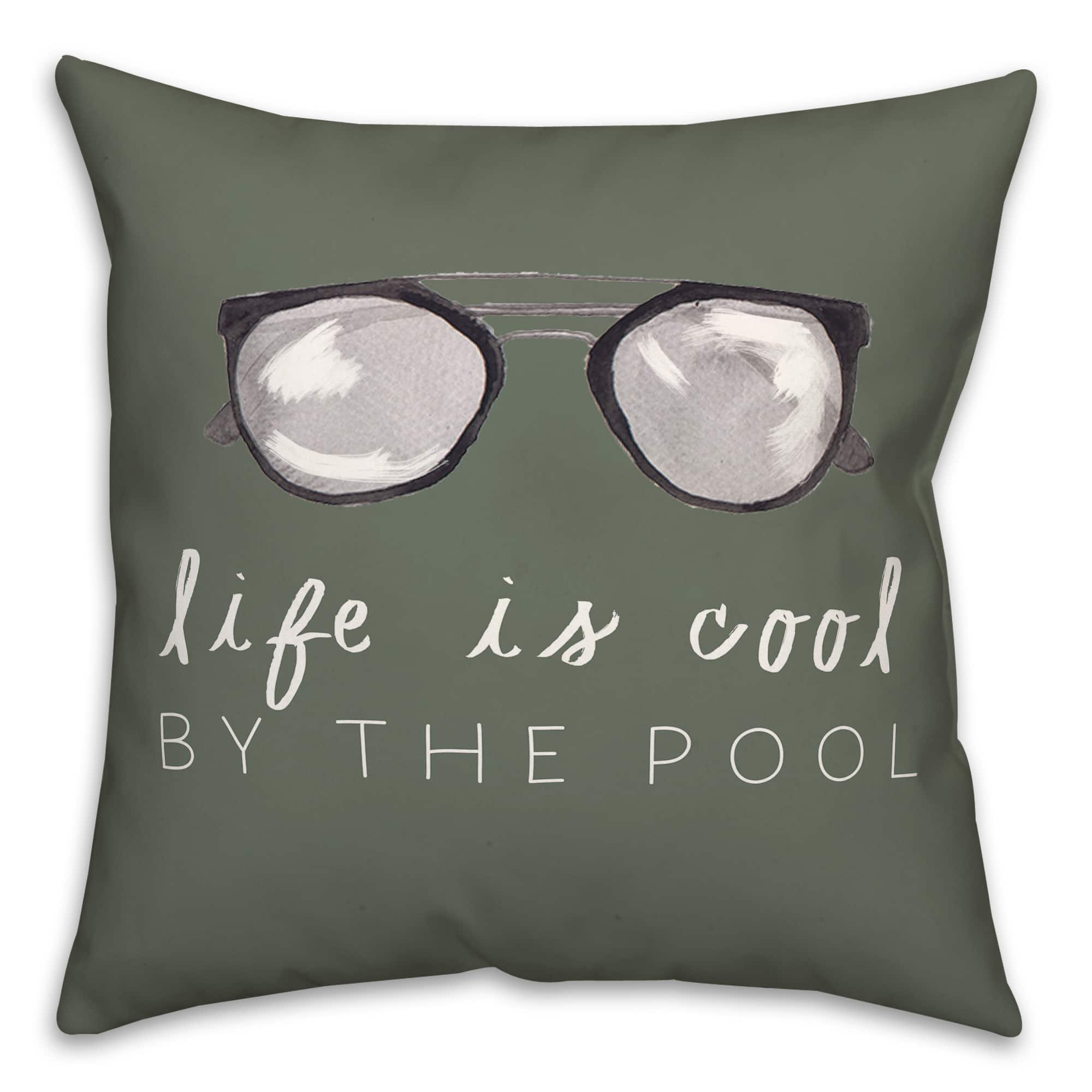 Life by the Pool Indoor Outdoor Throw Pillow