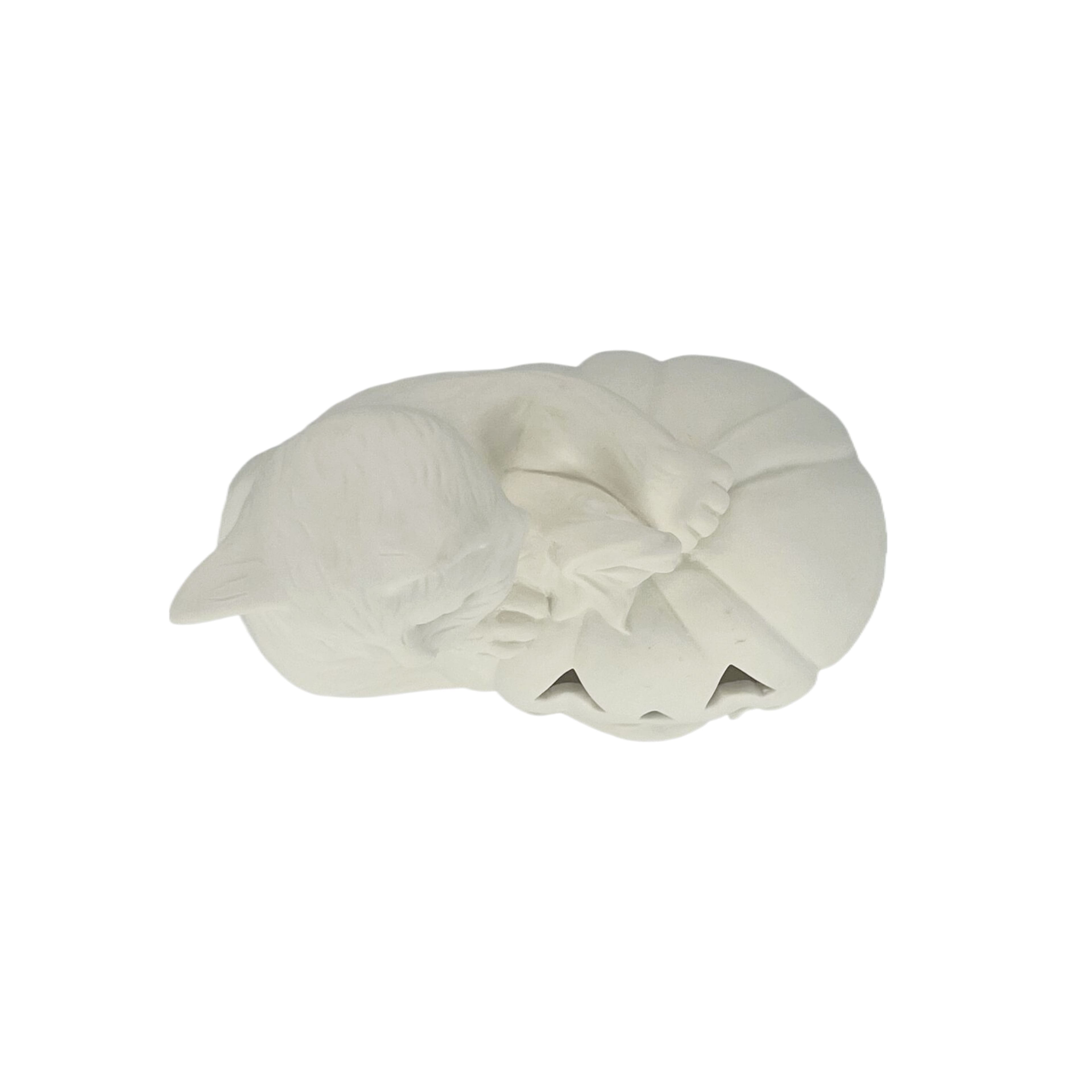 7.5&#x22; DIY Ceramic LED Pumpkin &#x26; Cat D&#xE9;cor by Make Market&#xAE;