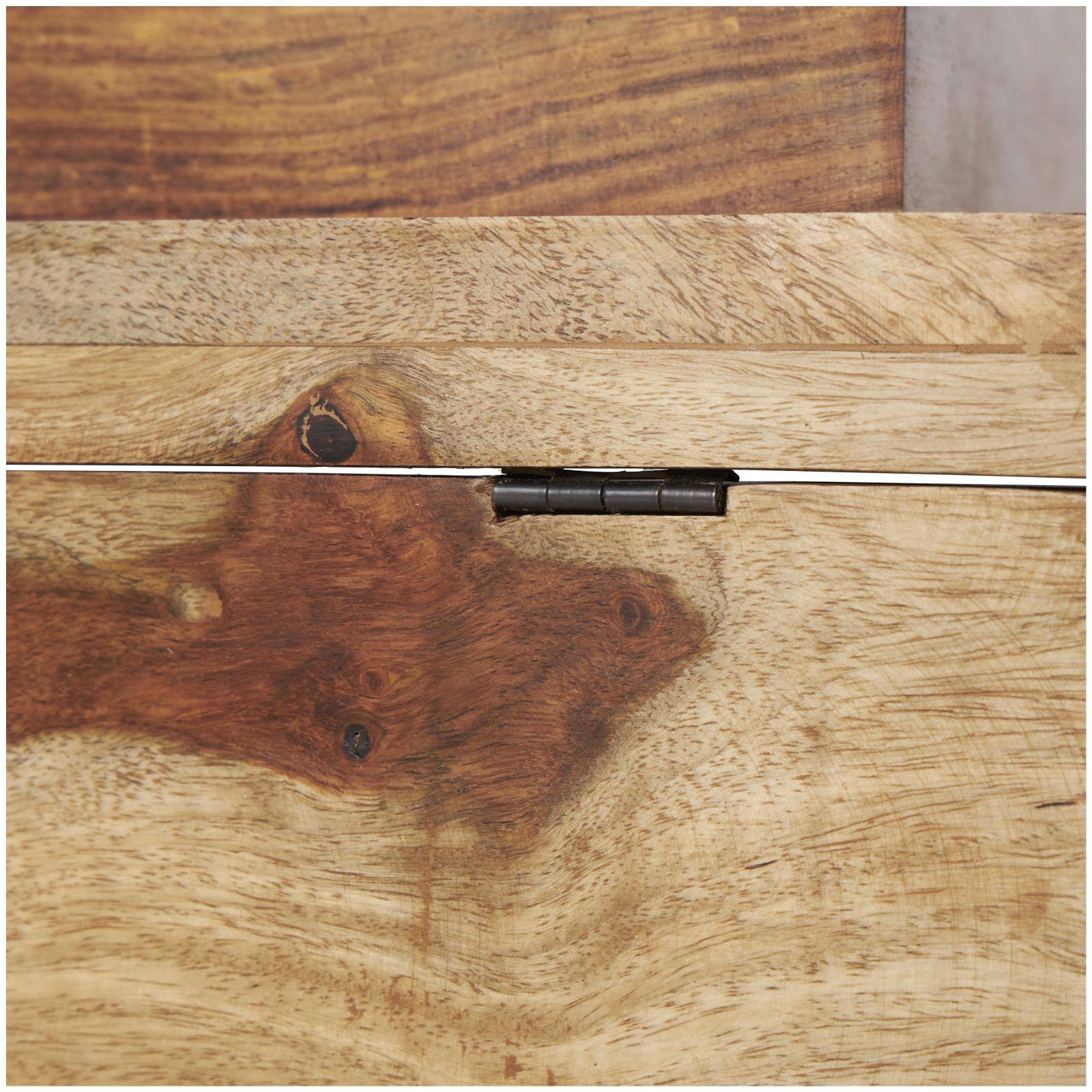 Brown Box Set with Silver Diagonal Stripes