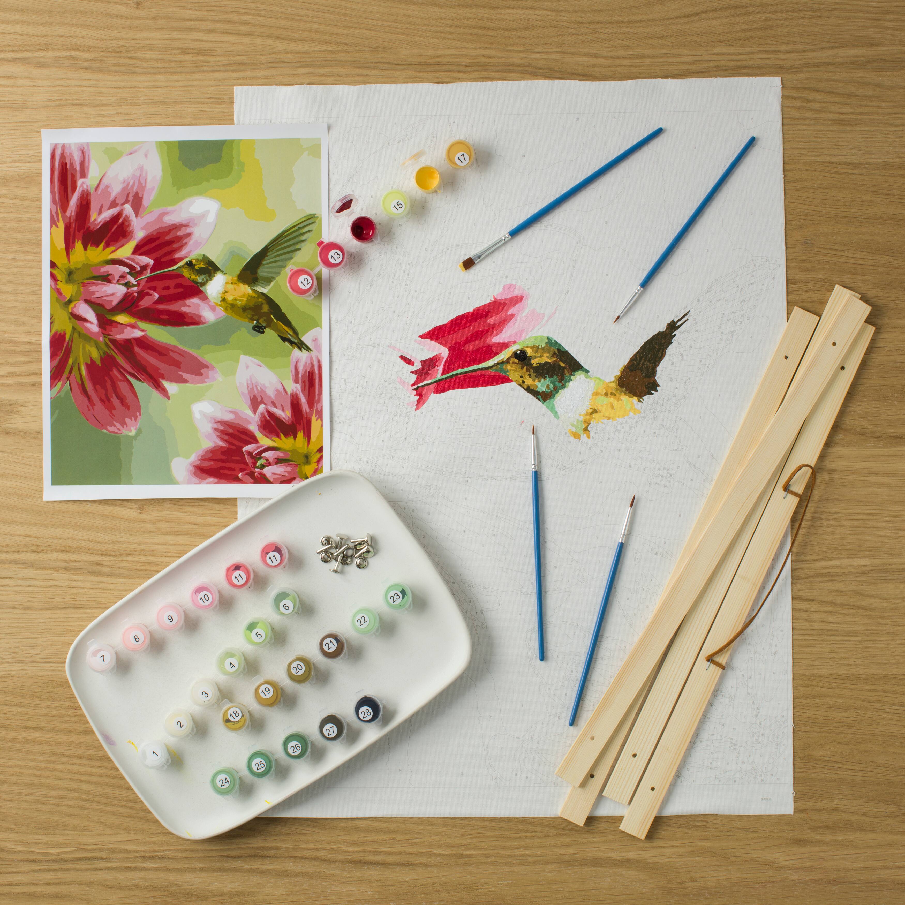 12 Pack: Hummingbird Paint-by-Number Kit by Artist&#x27;s Loft&#x2122; Necessities&#x2122;