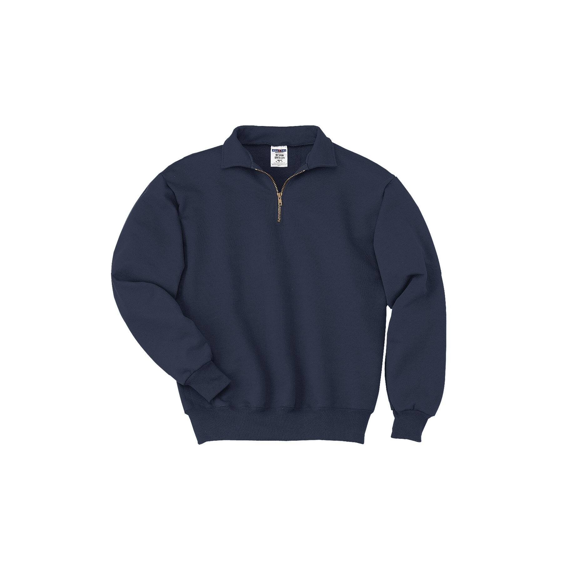 JERZEES&#xAE; Super Sweats&#xAE; NuBlend&#xAE; 1/4 Zip Cadet Collar Sweatshirt