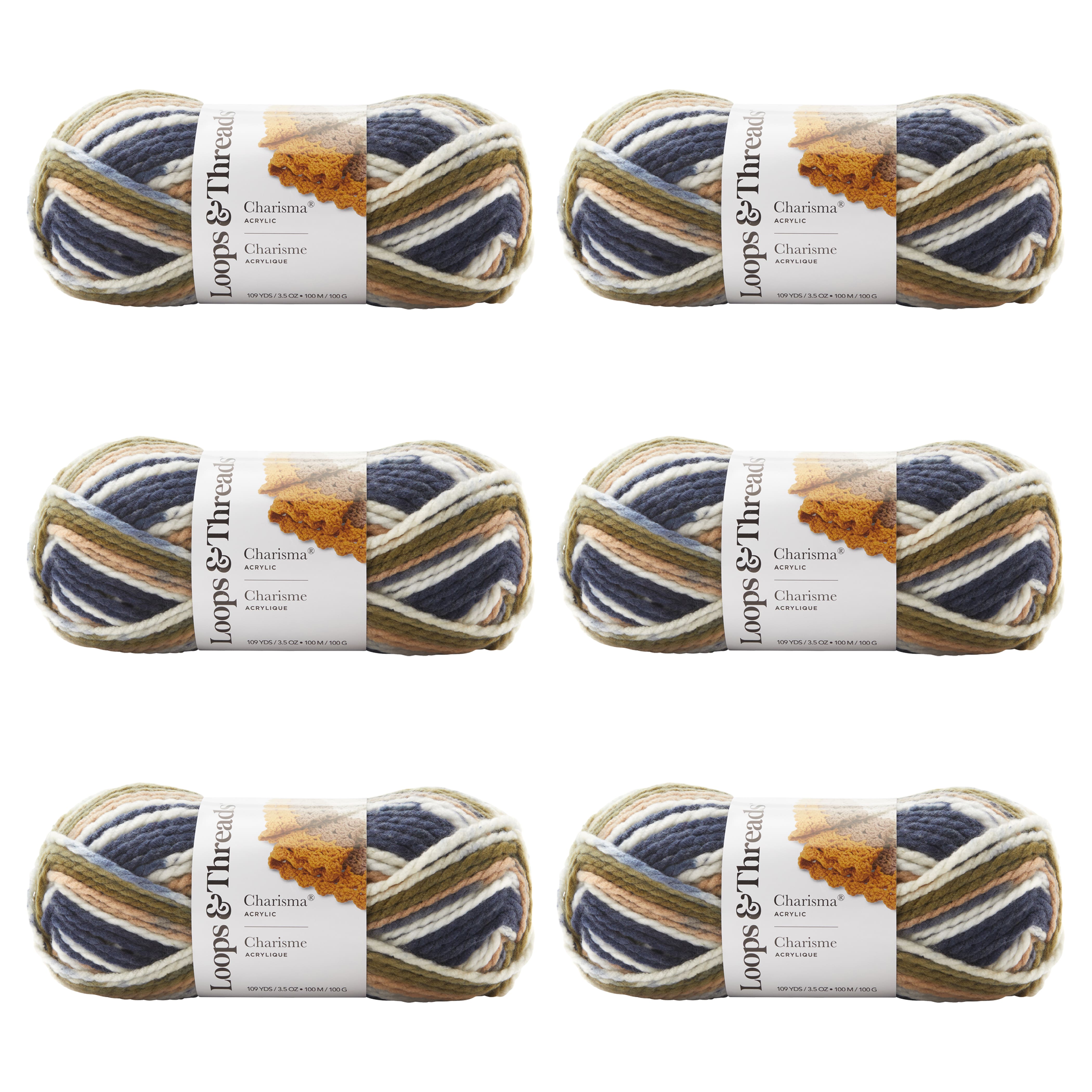 6 Pack: Charisma® Yarn by Loops & Threads®