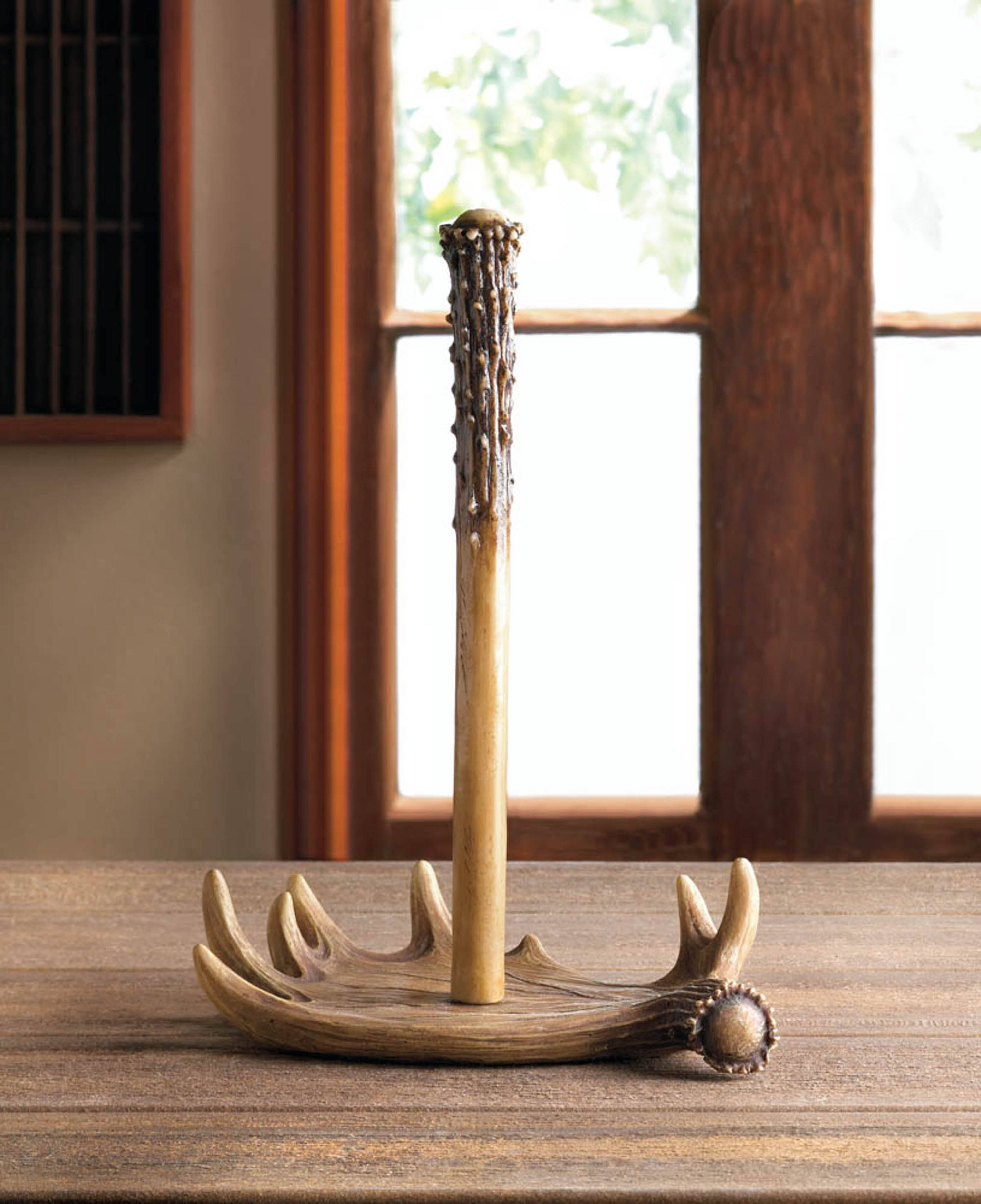 13&#x22; Moose Antler Paper Towel Holder
