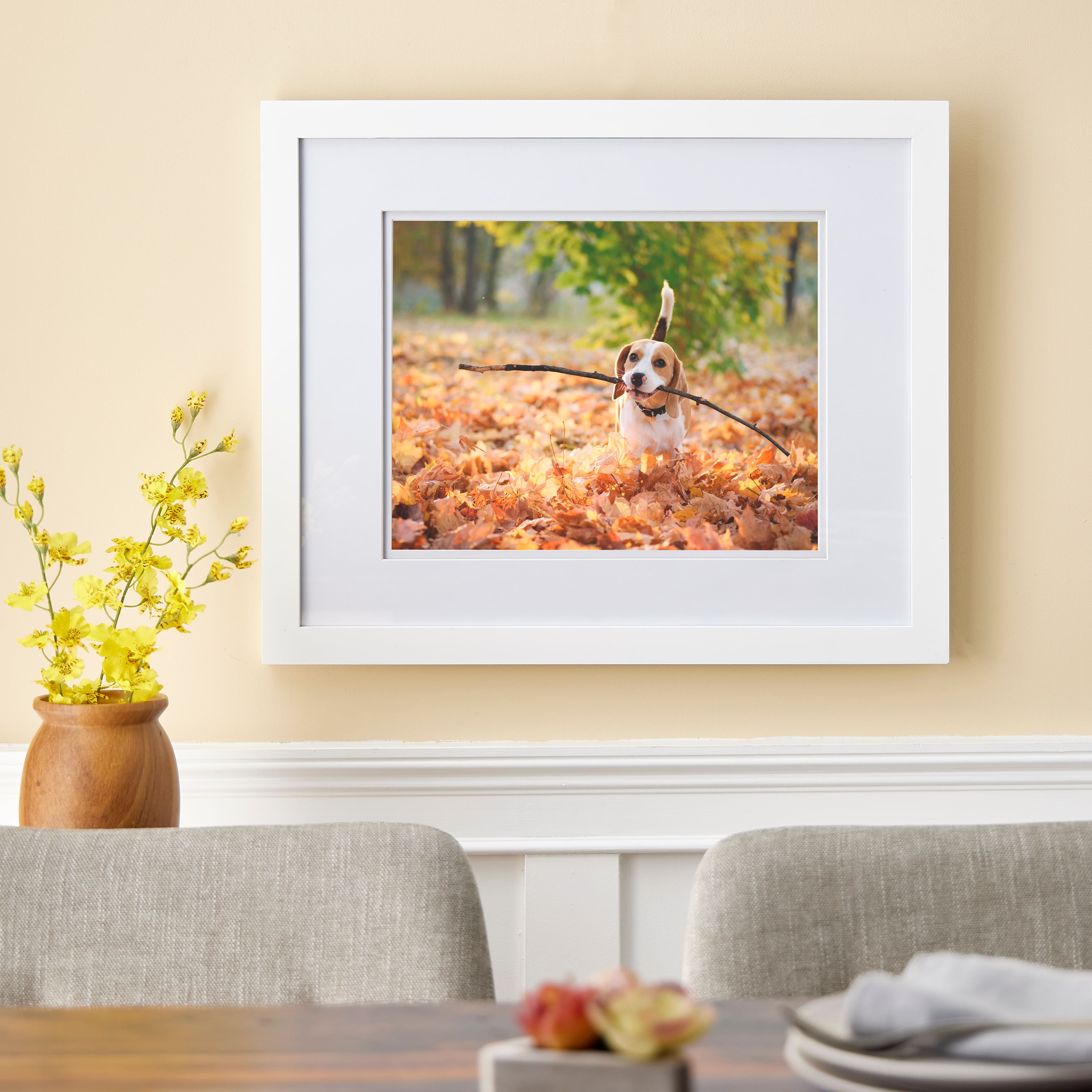 White Gallery Wall Frame with Double Mat by Studio Décor®