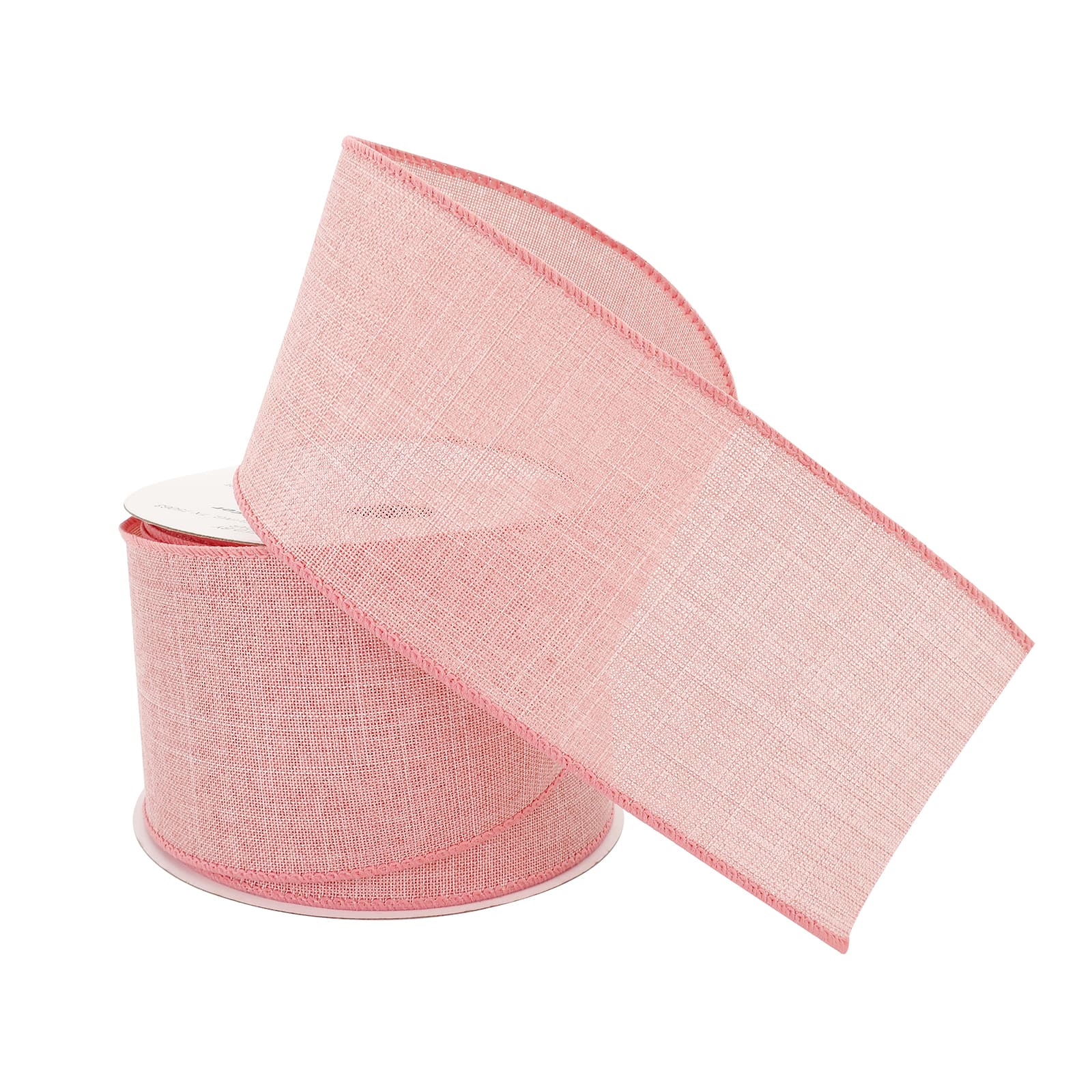 12 Pack: 2.5&#x22; x 25ft. Faux Linen Wired Ribbon by Celebrate It&#x2122; D&#xE9;cor