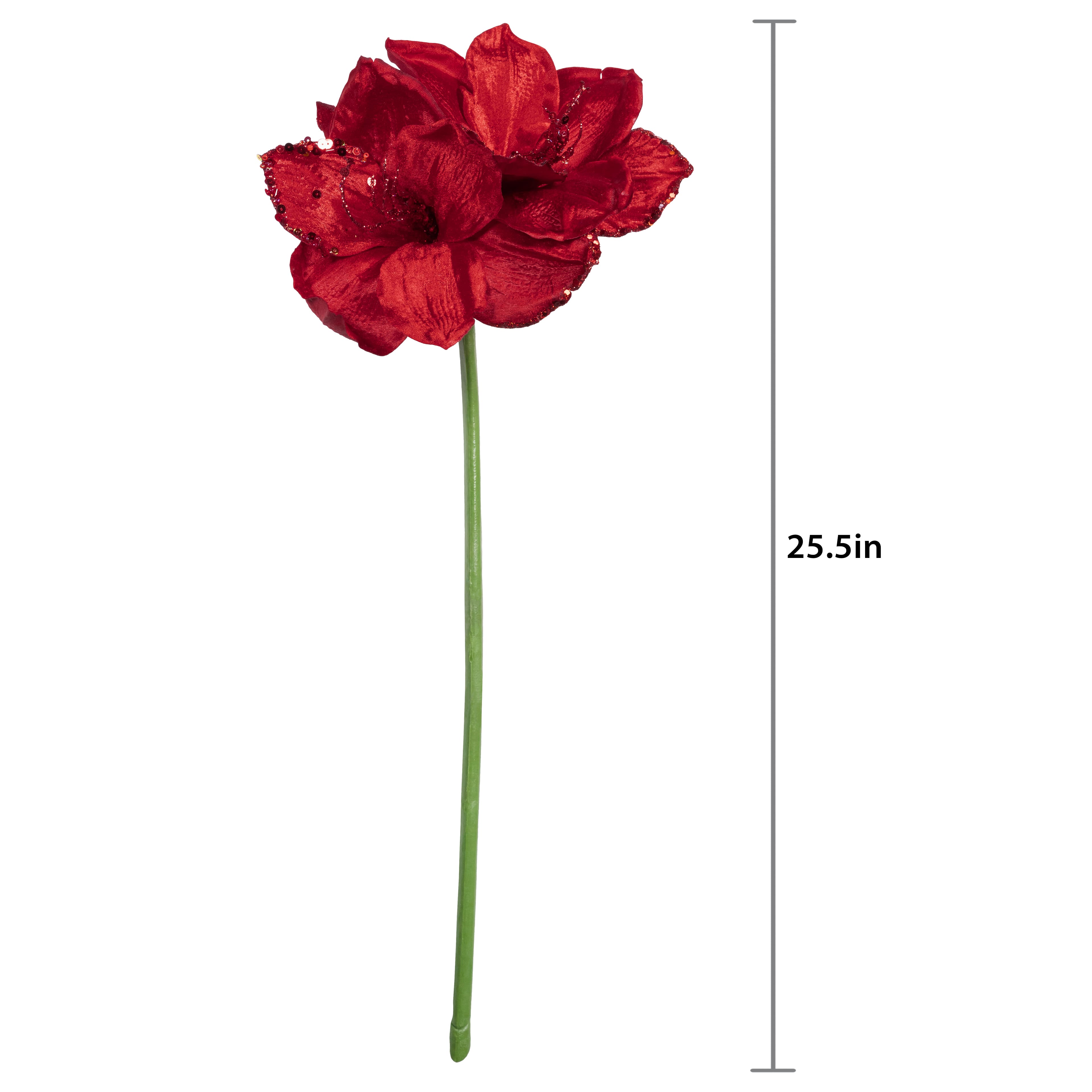 26&#x22; Red Jewel Amaryllis Stem by Ashland&#xAE;