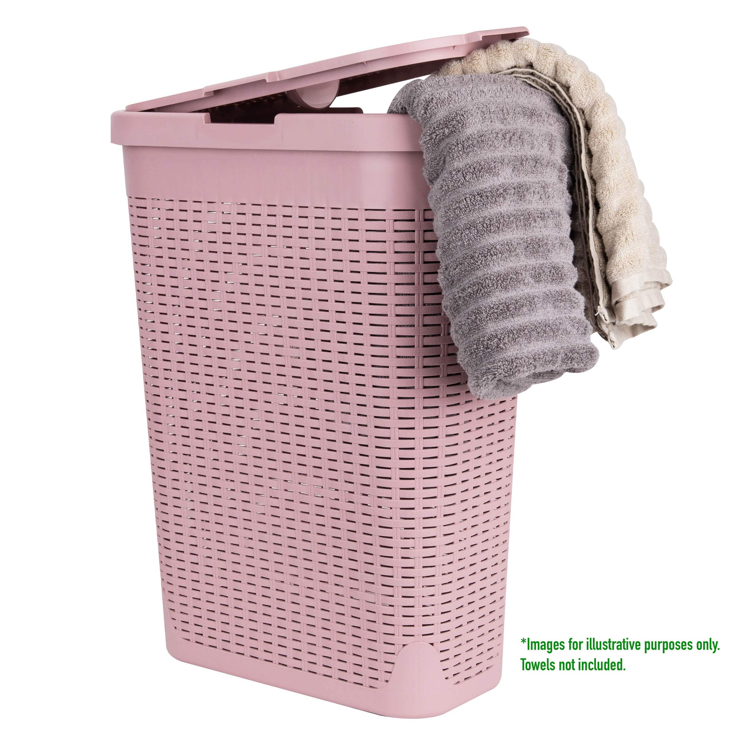 Mind Reader 23.5'' Slim Laundry Hamper with Cutout Handles