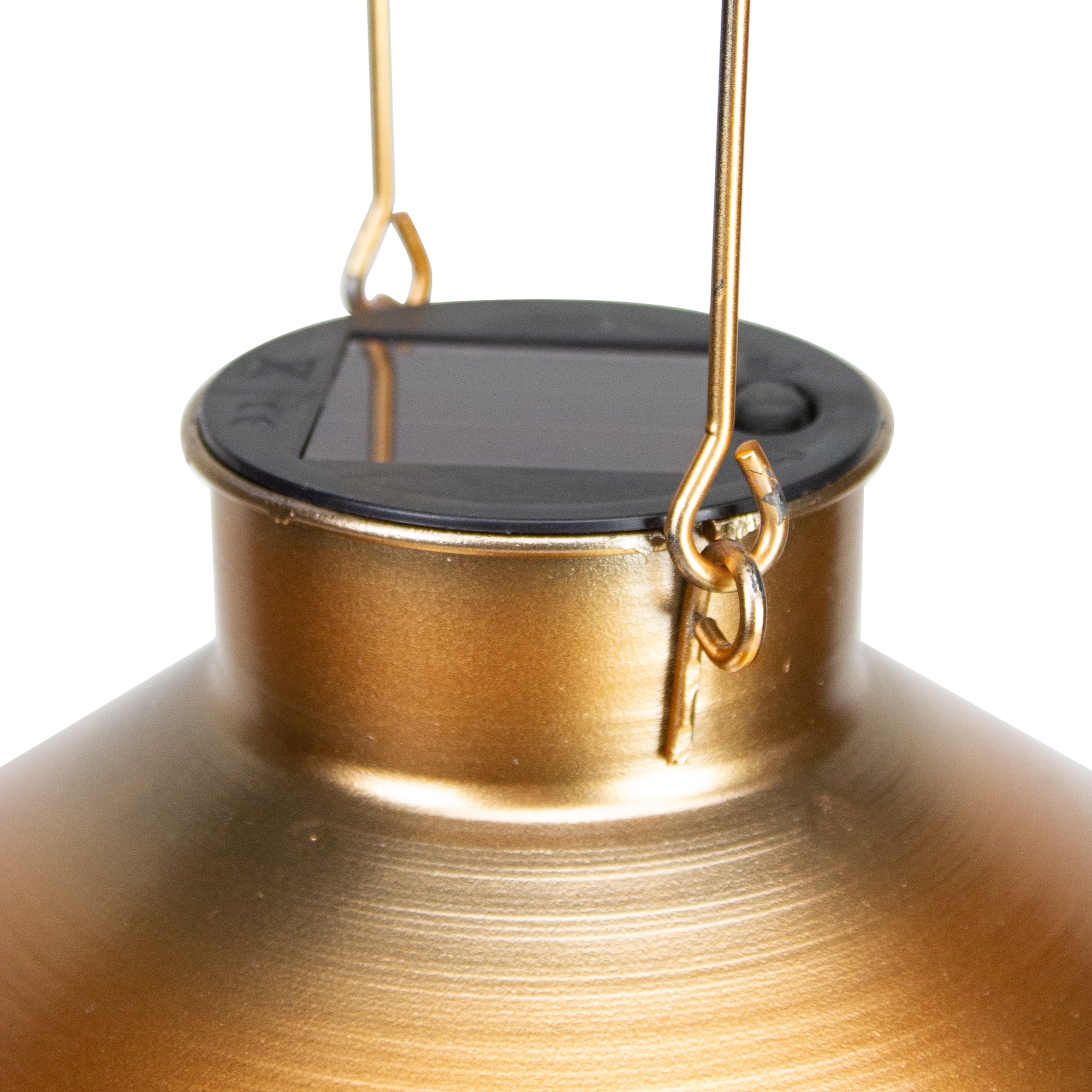 9&#x22; Bronze Outdoor Hanging Solar Lantern