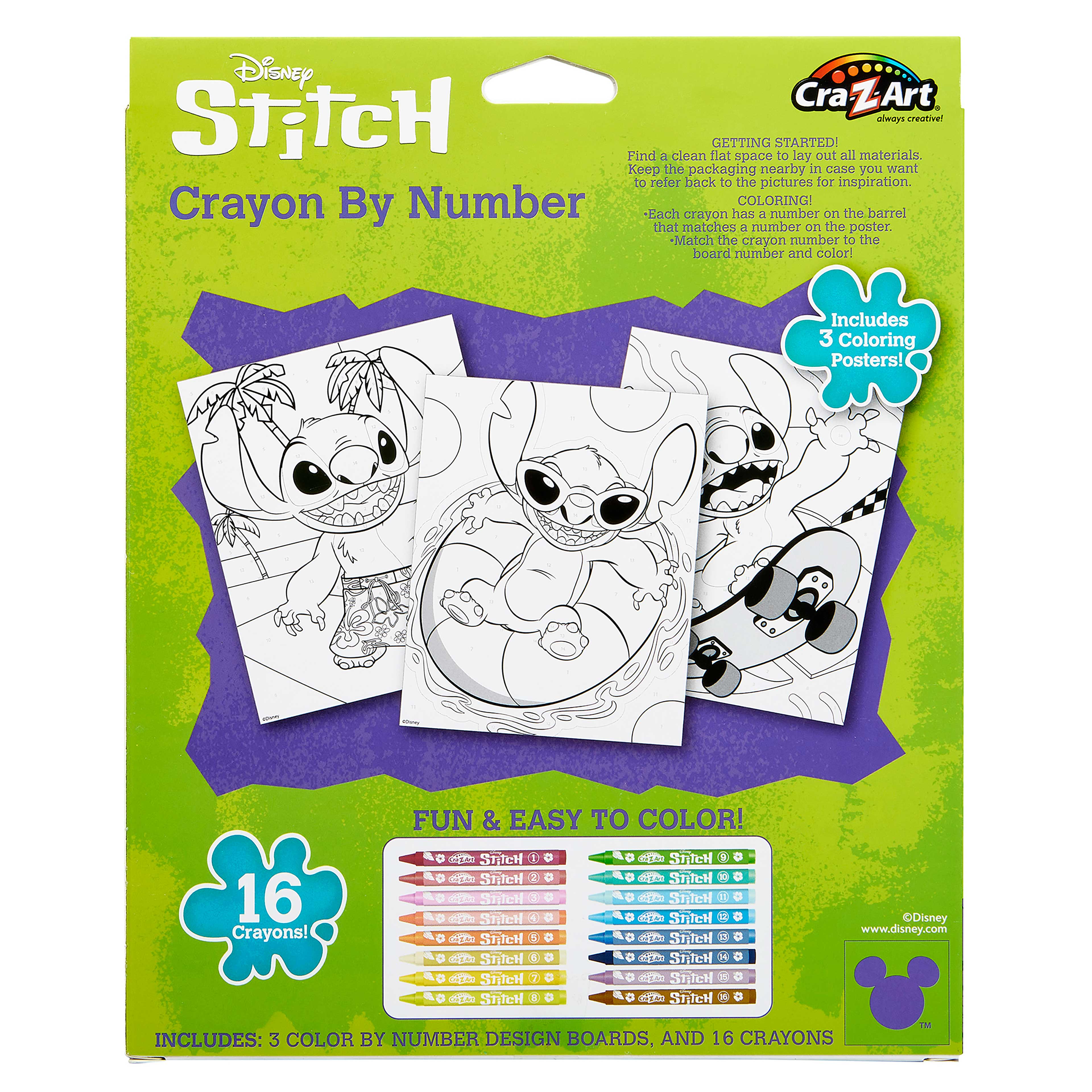 Cra-Z-Art&#xAE; Disney&#xAE; Stitch Crayon by Number