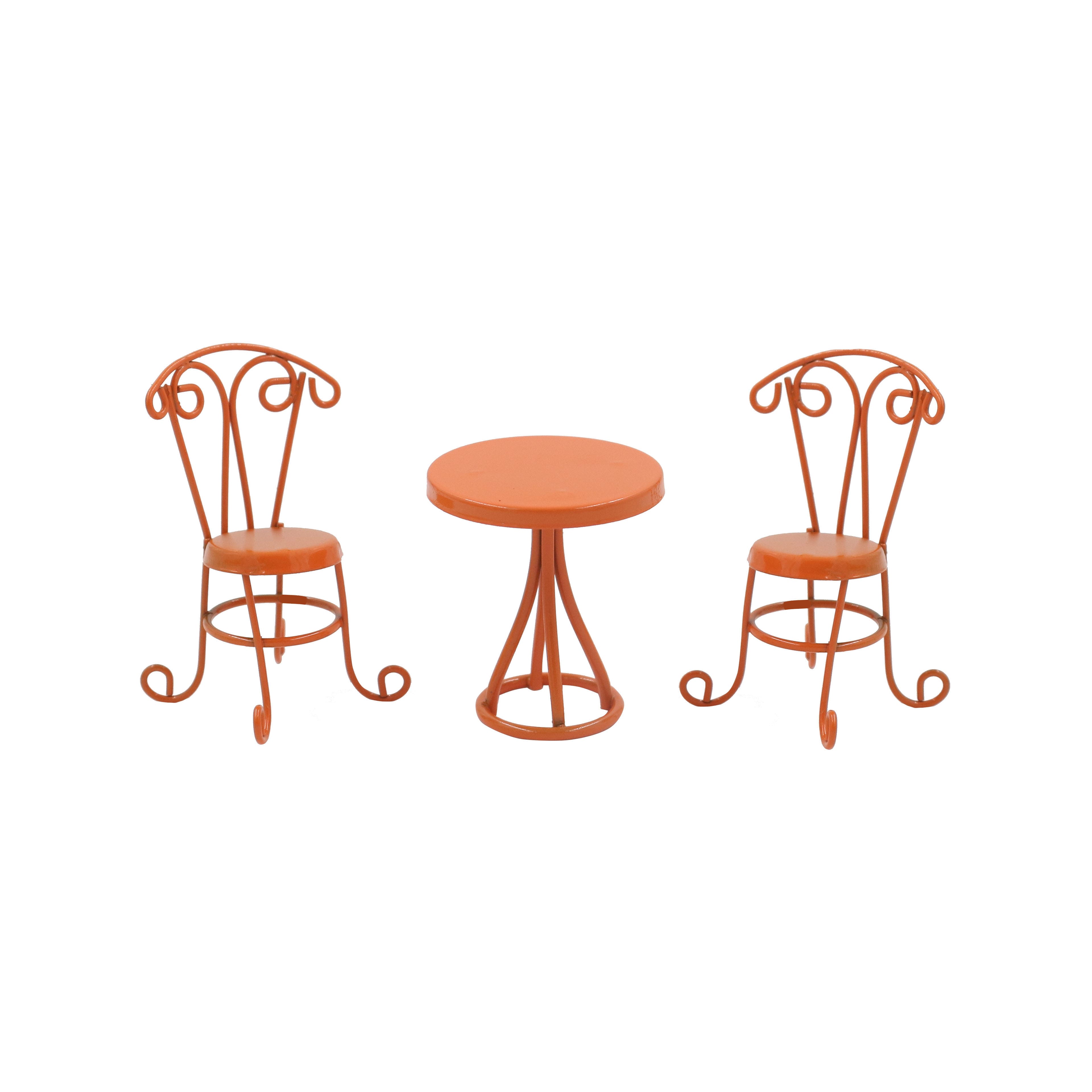 Mini Orange Table & Chairs Bistro Set by Ashland®