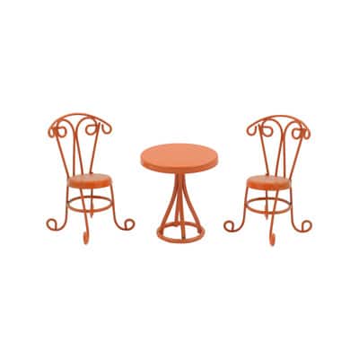 Mini Orange Table & Chairs Bistro Set by Ashland®