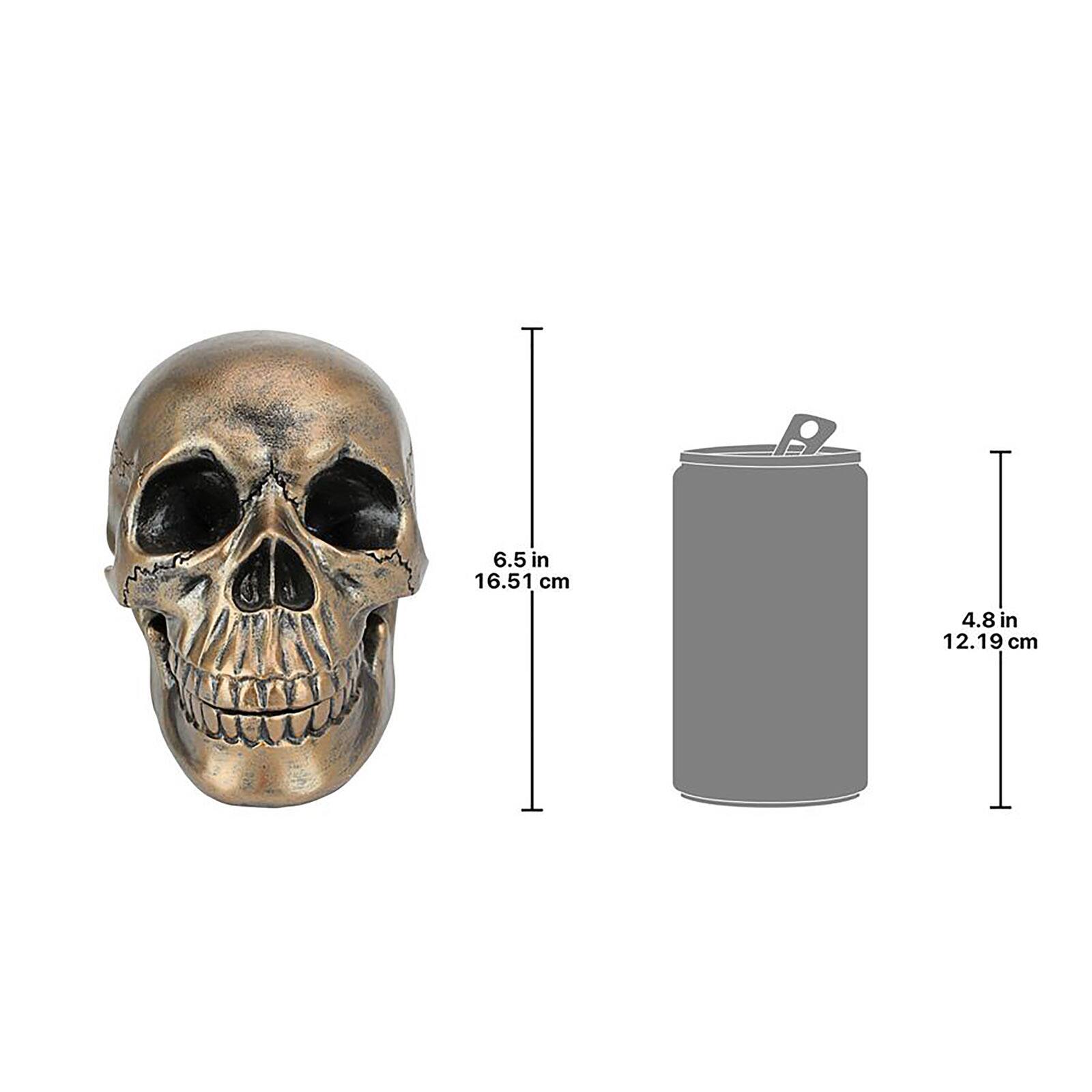 Design Toscano 6.5&#x22; Memento Mori Skull Clock