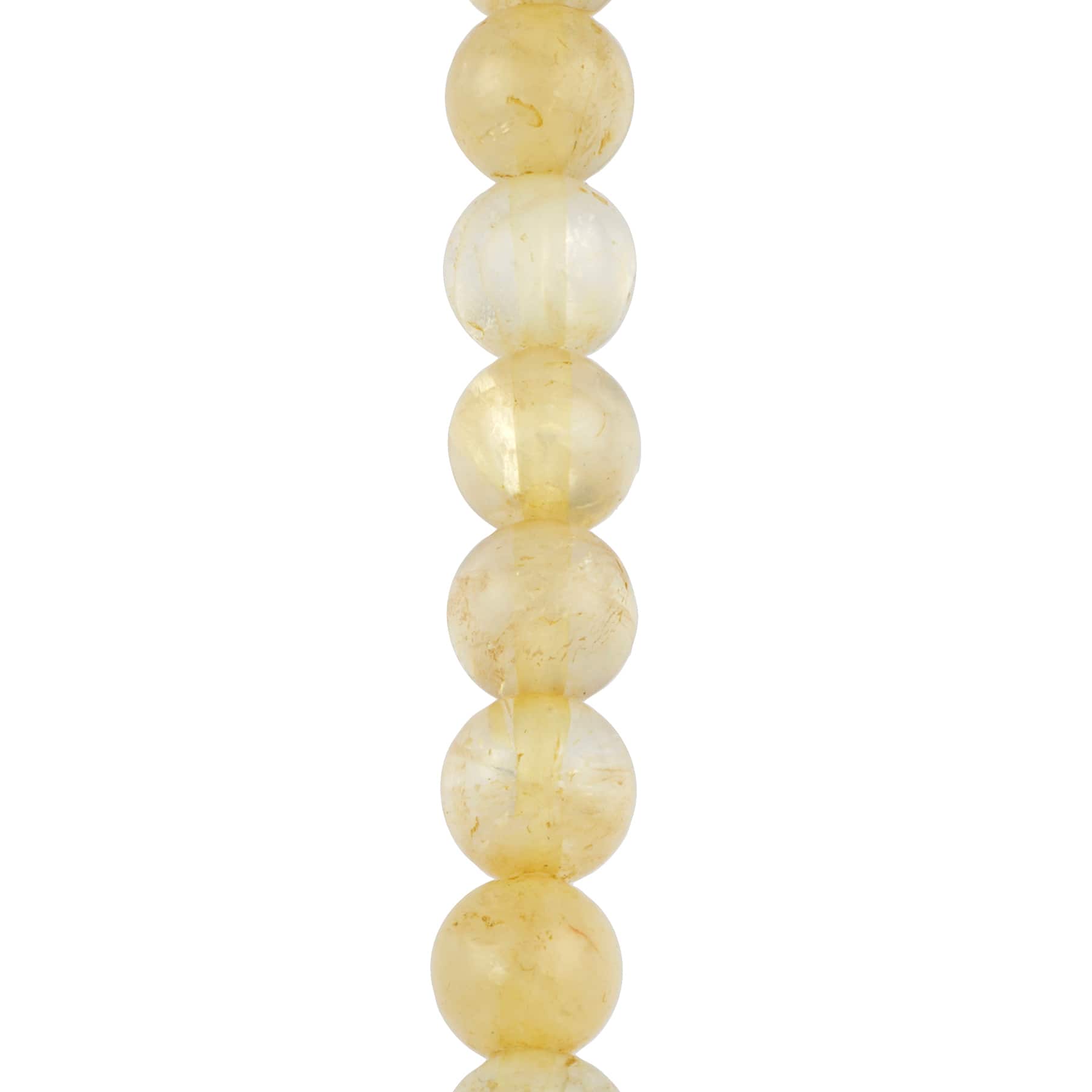 12 Pack: Citrine Round Beads, 6mm by Bead Landing™