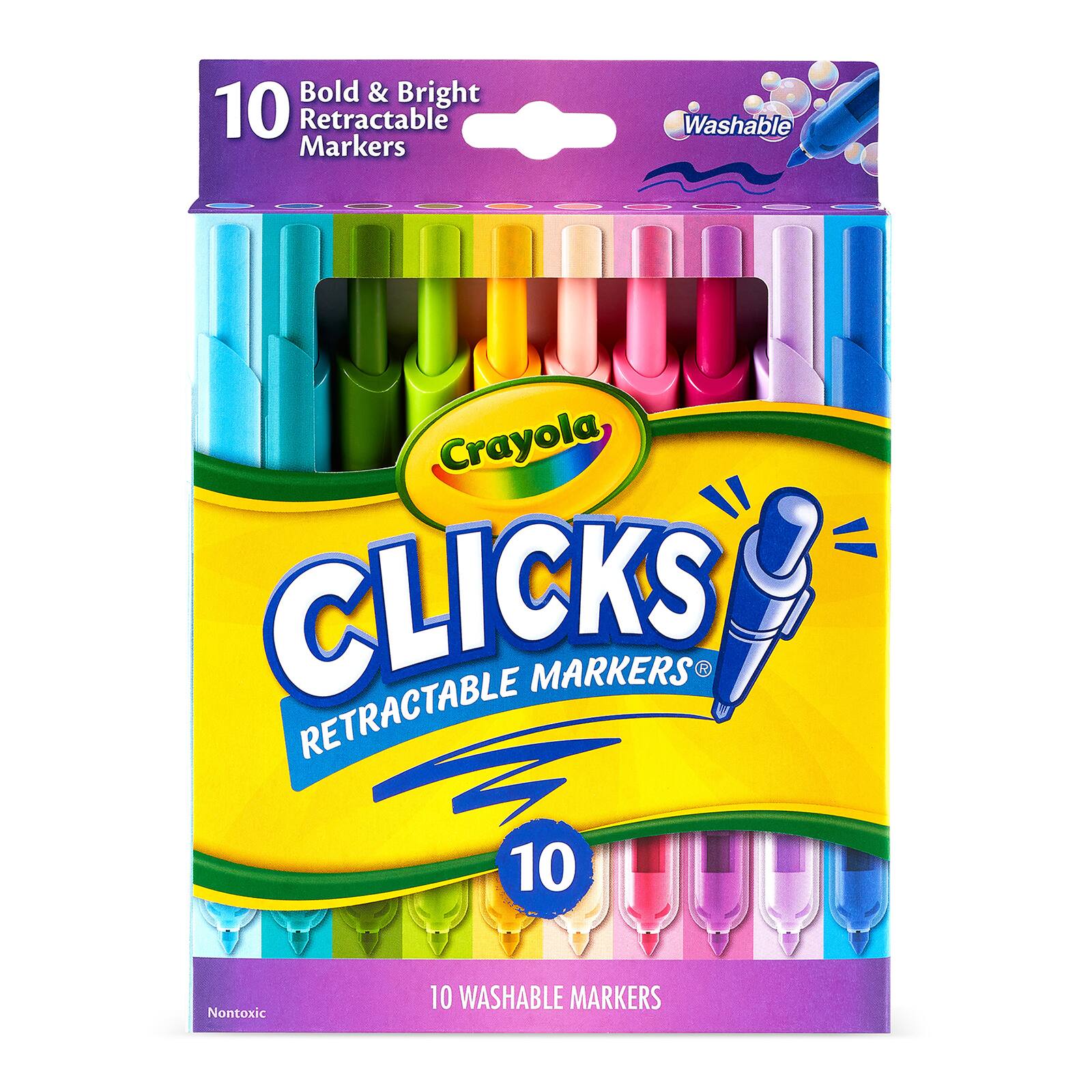 Crayola&#xAE; Washable CLICKS Bold/Brignt Retractable Markers