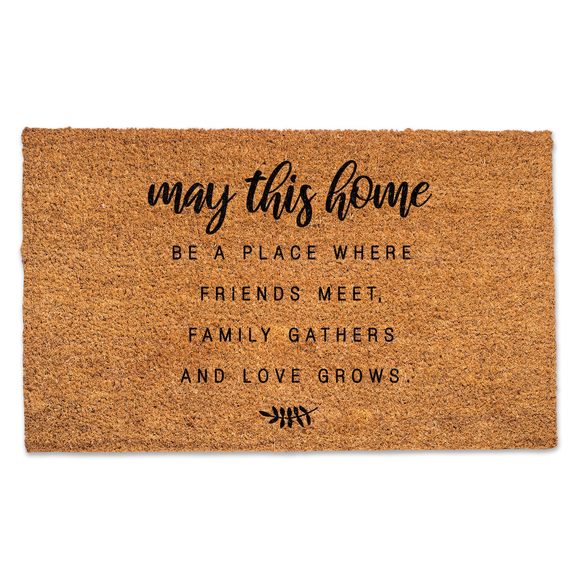 May This Home 30&#x22; x 18&#x22; Door Mat