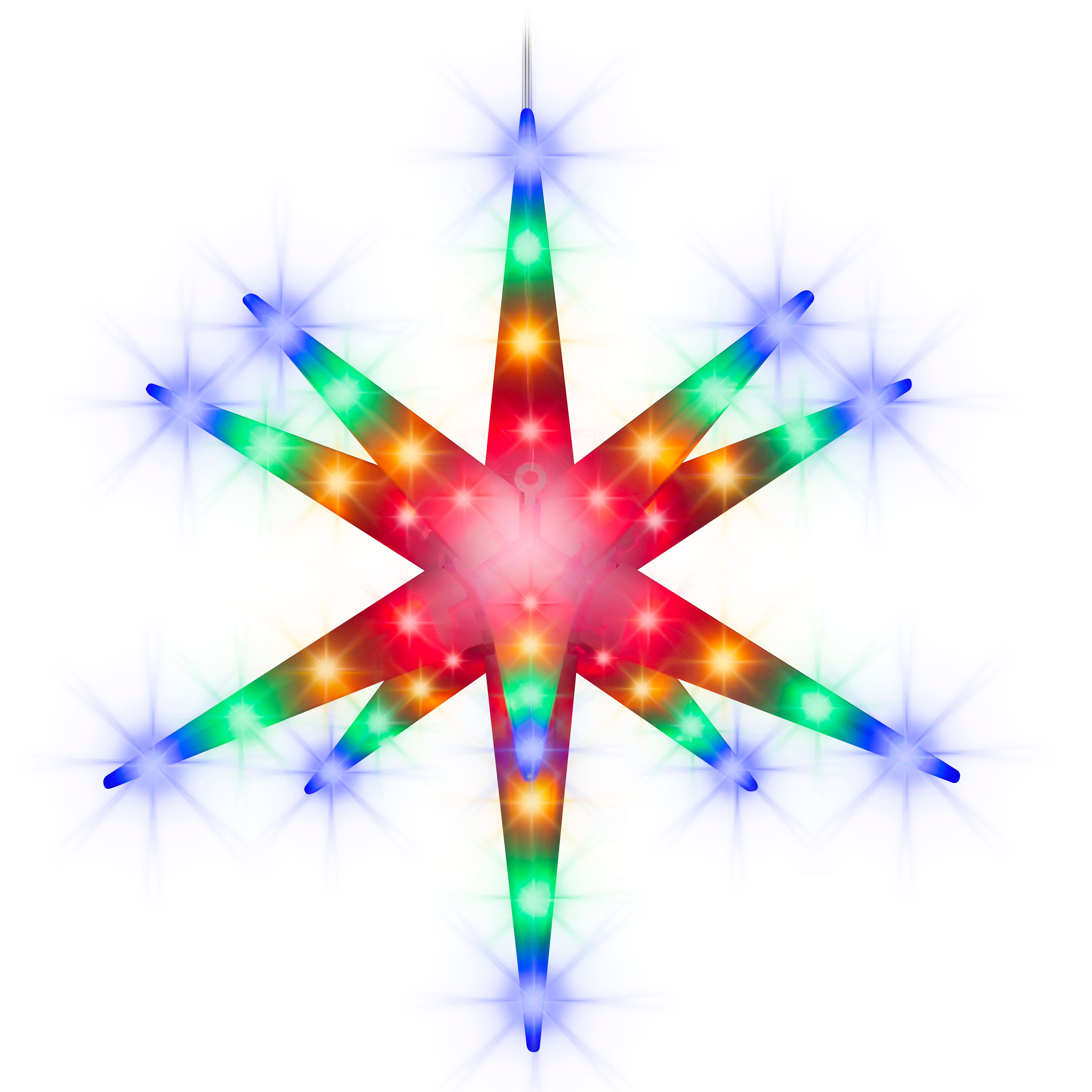 14&#x22; Multicolor LED Hanging Moravian Star by Ashland&#xAE; Christmas