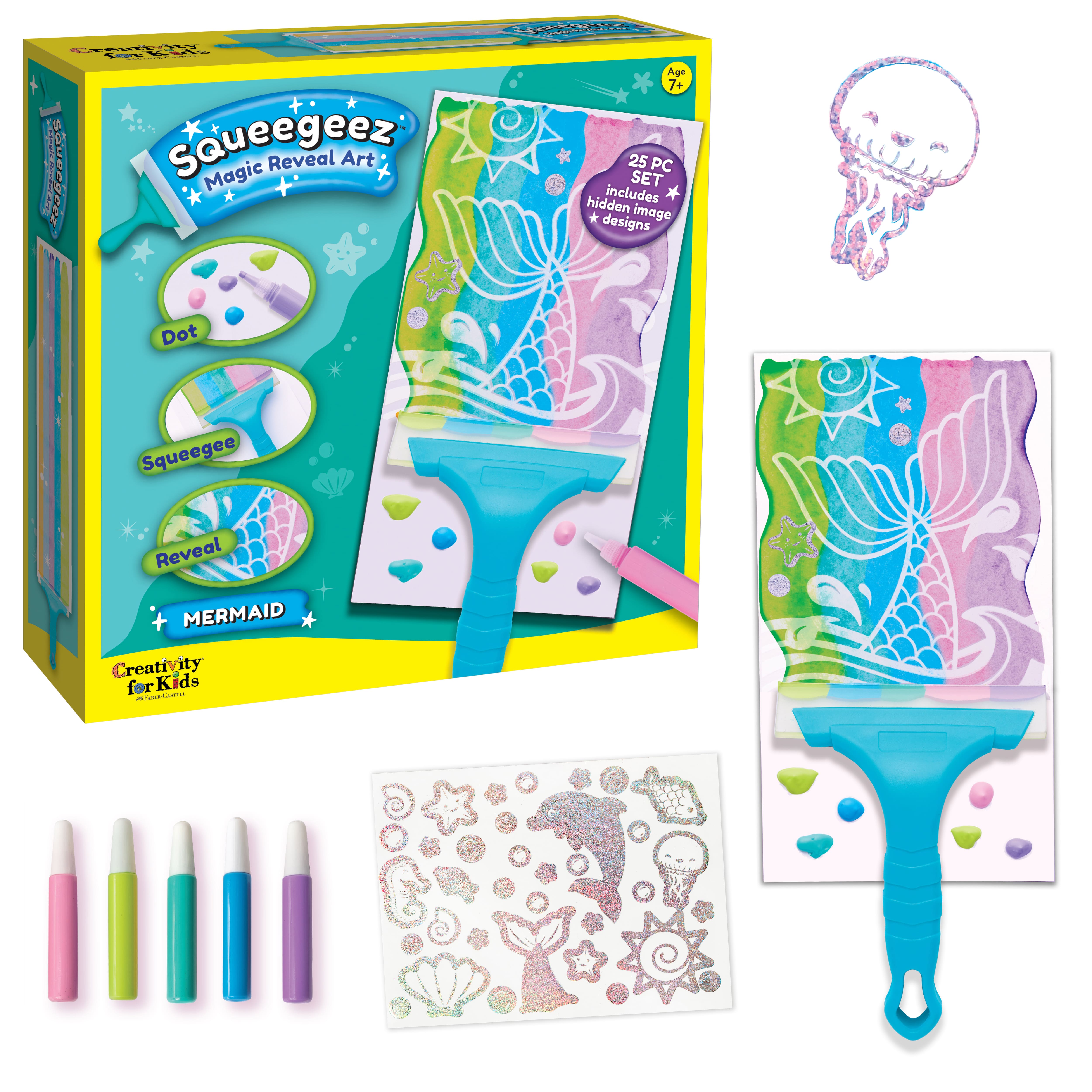 Creativity for Kids&#xAE; Mermaid Squeegeez Magic Reveal Art