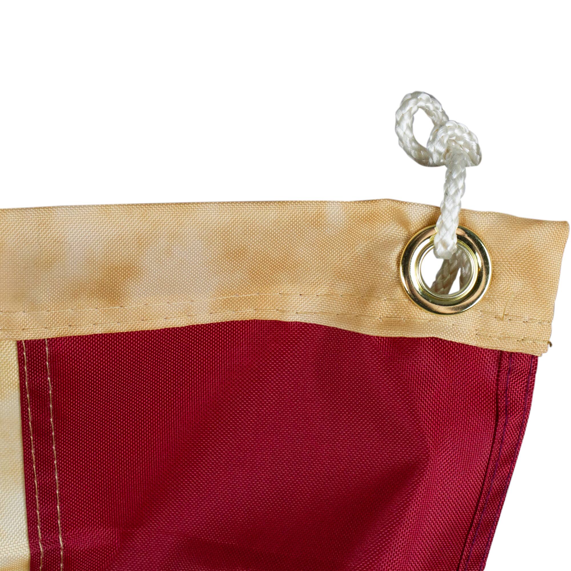 Patriotic Americana Tea-Stained Pleated Bunting Flag, 24" x 48"