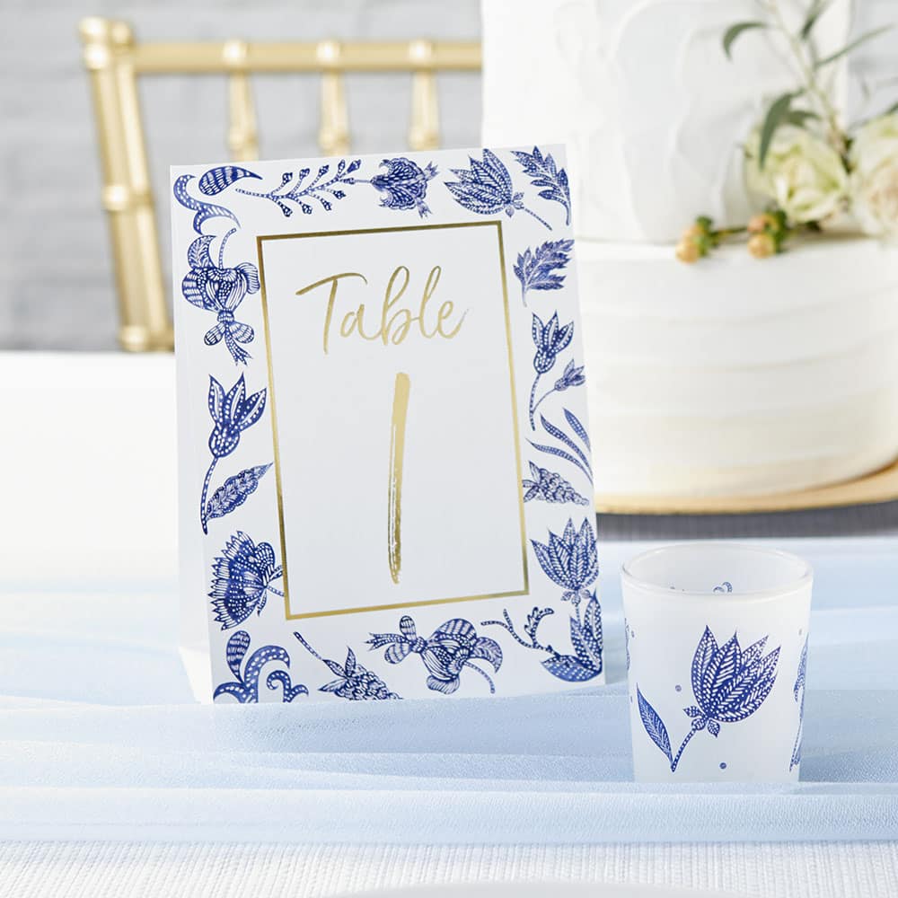 Kate Aspen&#xAE; Blue Willow Wedding Table Numbers 1-25
