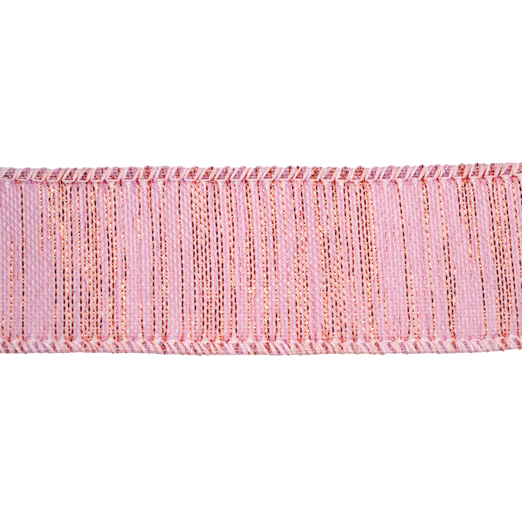 1.5" x 30ft. Blush & Gold Wired Ribbon by Celebrate It®