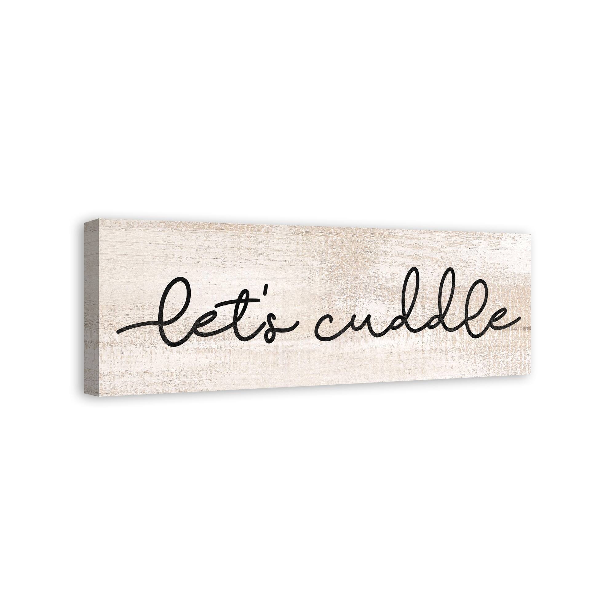 Let's Cuddle 36" x 12" Canvas Wall Art