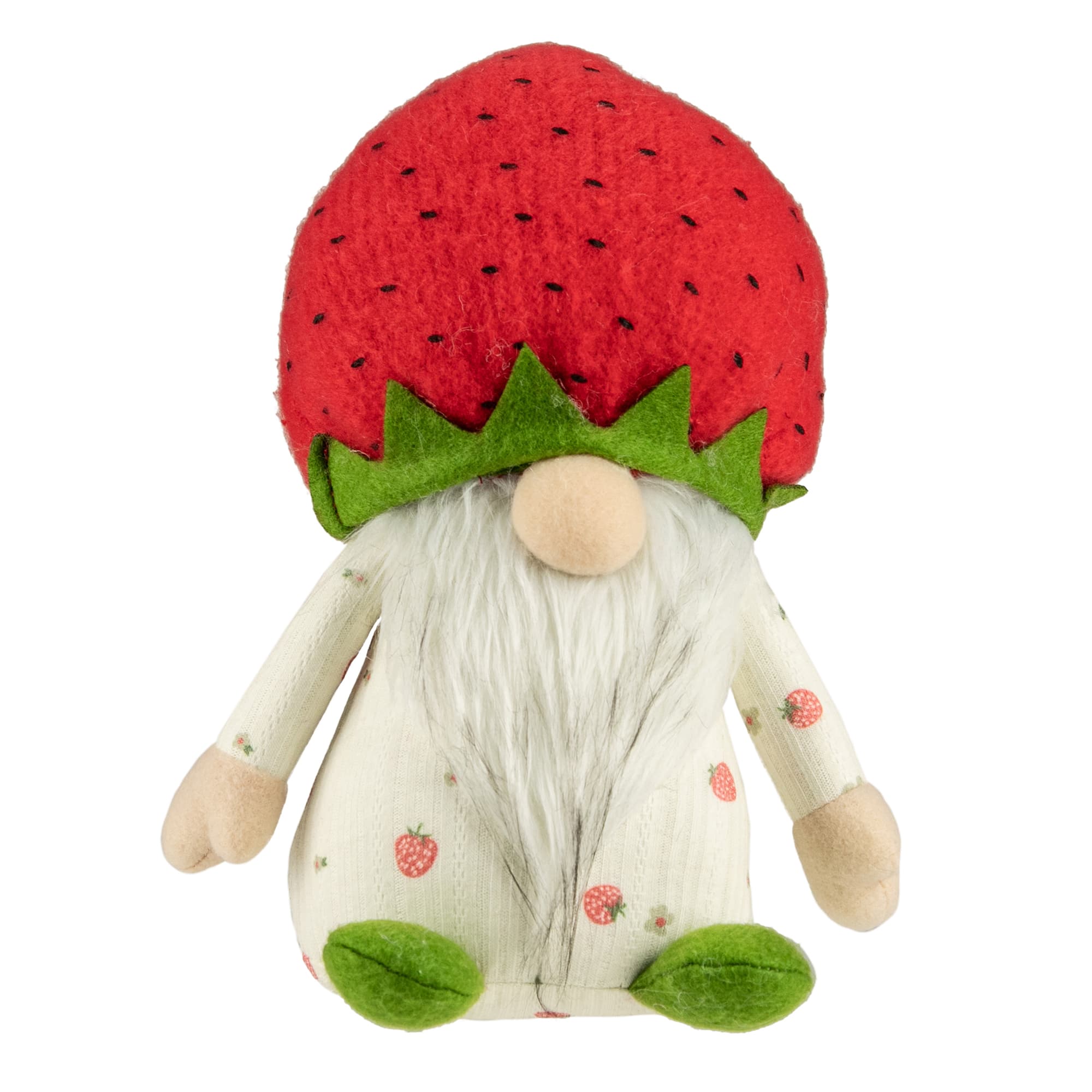 9.5&#x22; Green &#x26; Red Boy Springtime Strawberry Gnome