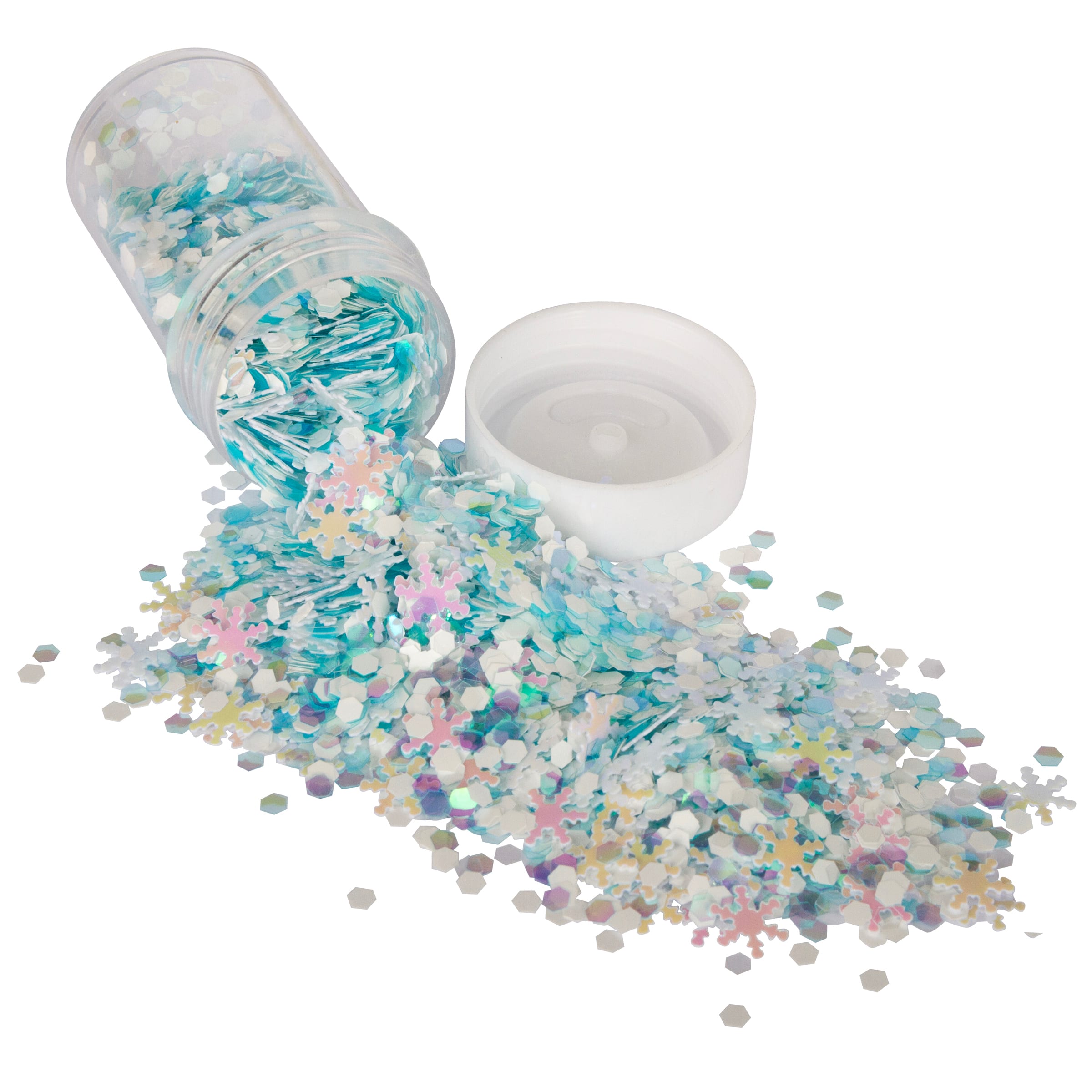 Blue &#x26; White Winter Embellishment &#x26; Glitter Shaker Set by Creatology&#x2122;