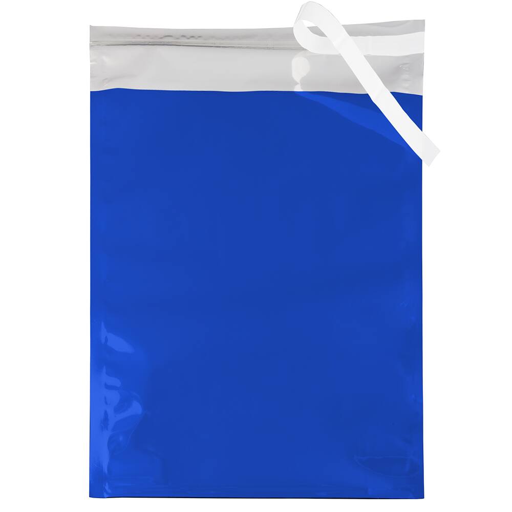 JAM Paper 10&#x22; x 13&#x22; Blue Foil Self Adhesive Closure Envelopes, 25ct.