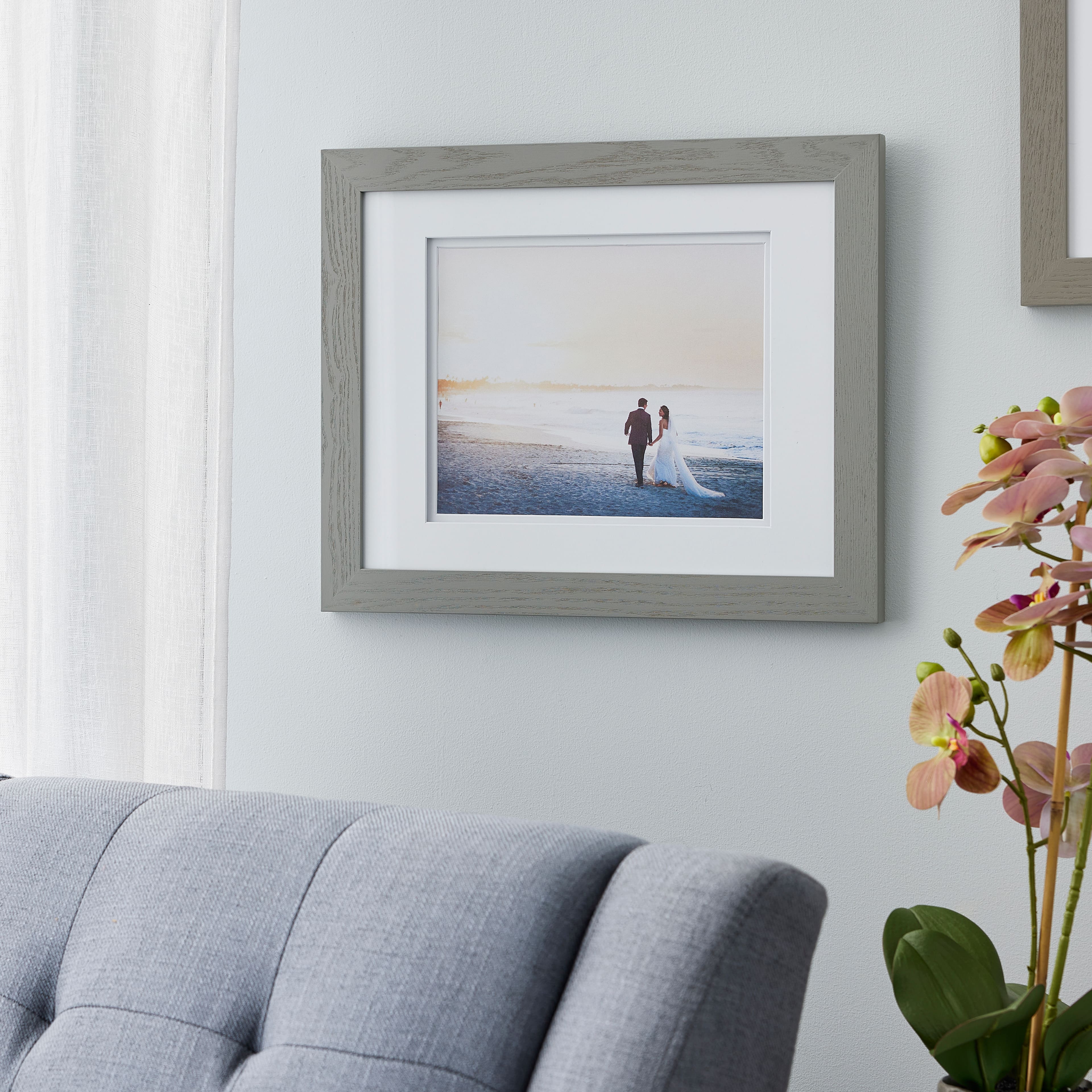 Gray Gallery Wall Frame with Double Mat by Studio Décor