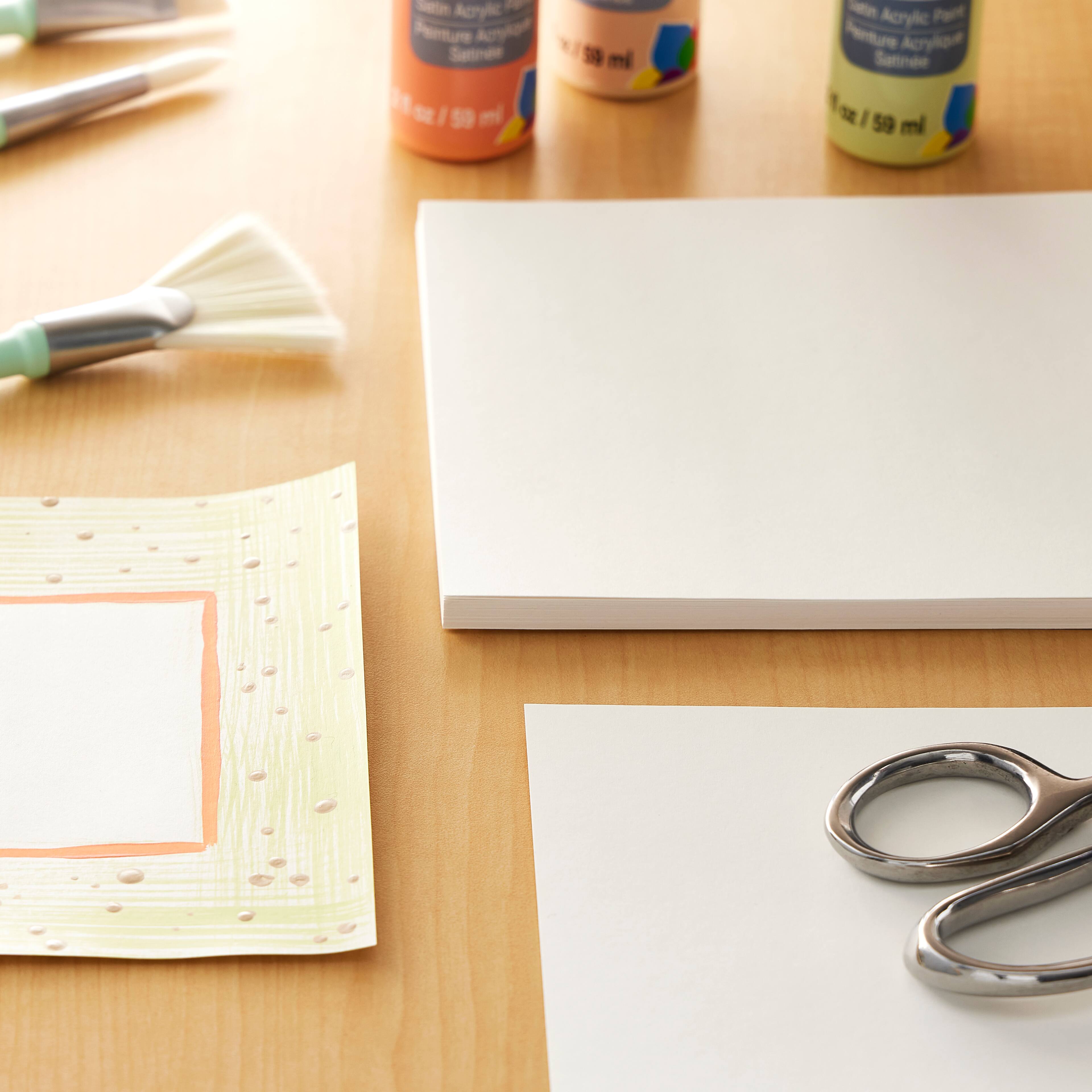 12 Packs: 100 ct. (1,200 total) White Dove 6" x 6" Cardstock Paper by Recollections™