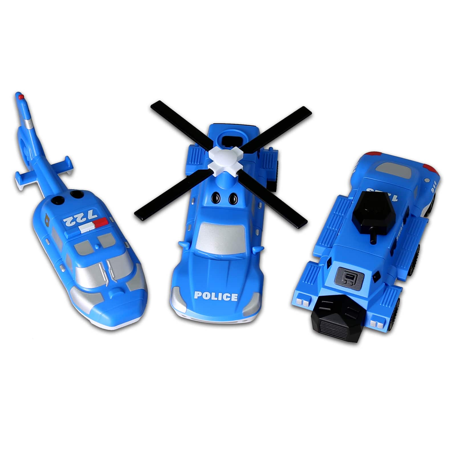 Popular Playthings&#xAE; Magnetic Mix or Match&#xAE; Vehicles, Police